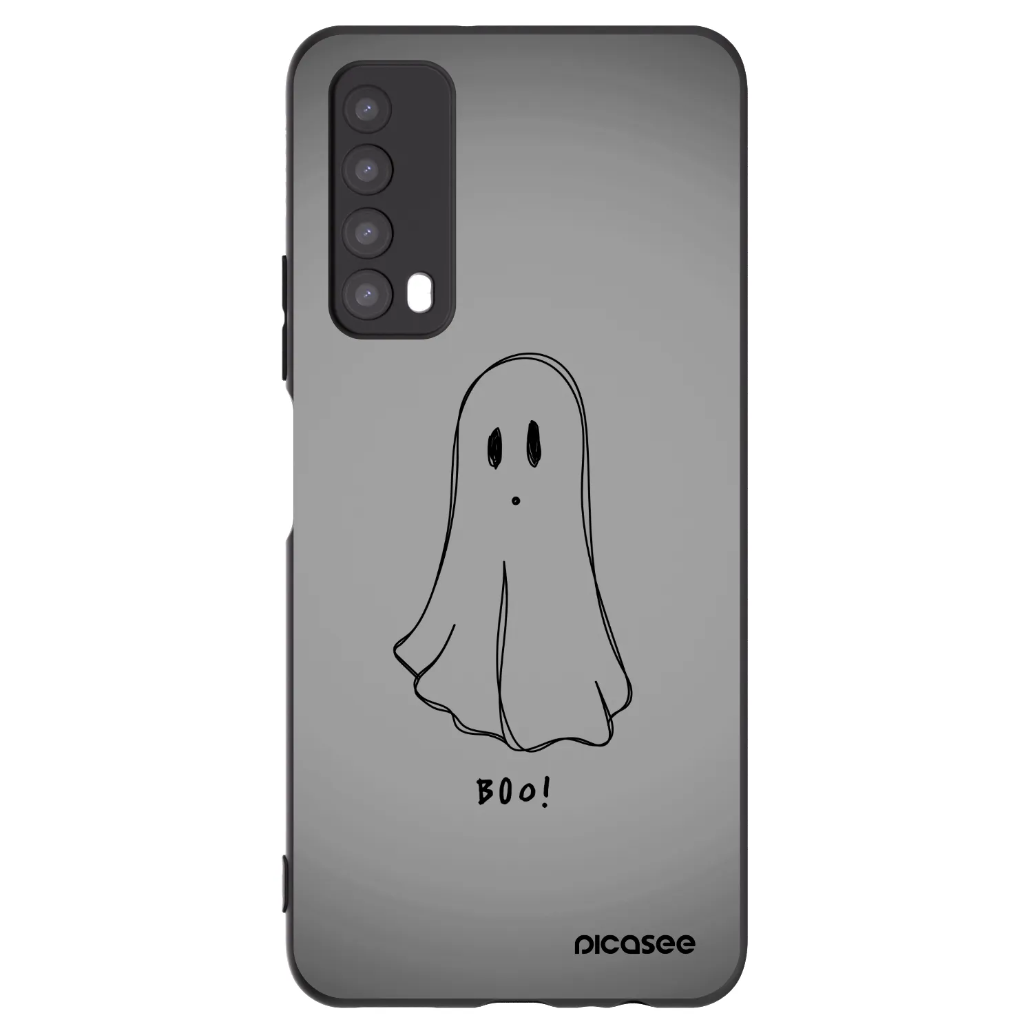 Picasee fekete szilikon tok az alábbi mobiltelefonokra Huawei P Smart 2021 - Ghost