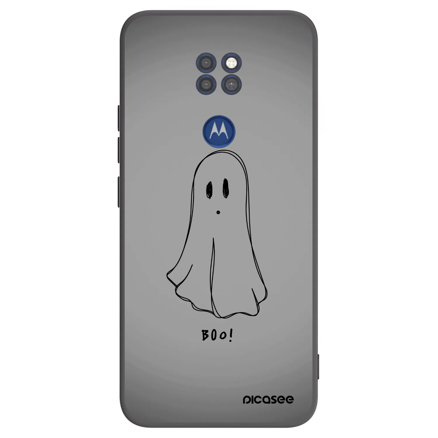 Picasee fekete szilikon tok az alábbi mobiltelefonokra Motorola Moto G9 Play - Ghost