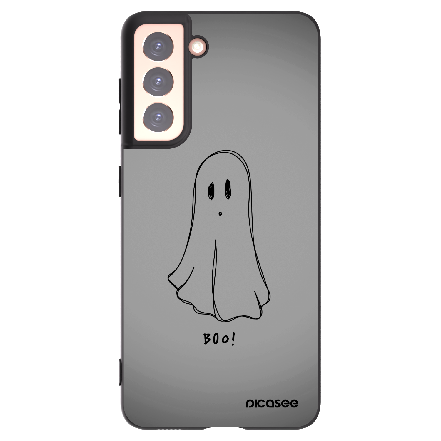 Picasee fekete szilikon tok az alábbi mobiltelefonokra Samsung Galaxy S21 5G G991B - Ghost