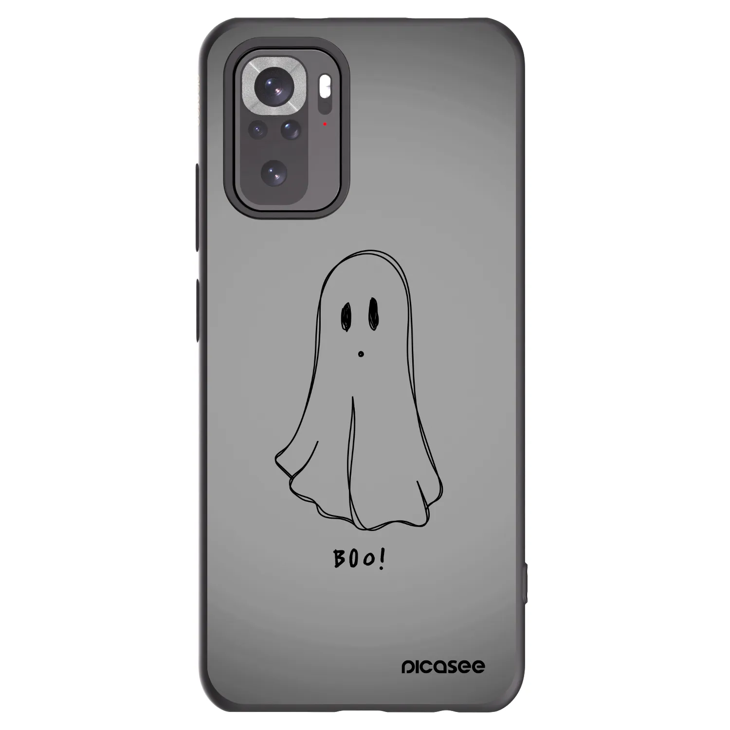 Picasee fekete szilikon tok az alábbi mobiltelefonokra Xiaomi Redmi Note 10 - Ghost