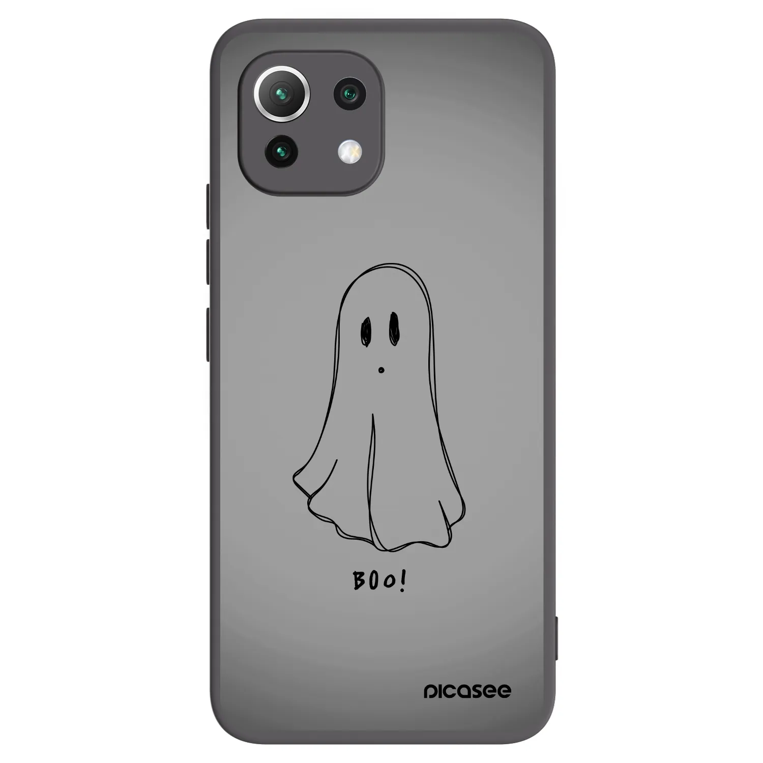 Picasee fekete szilikon tok az alábbi mobiltelefonokra Xiaomi Mi 11 Lite - Ghost
