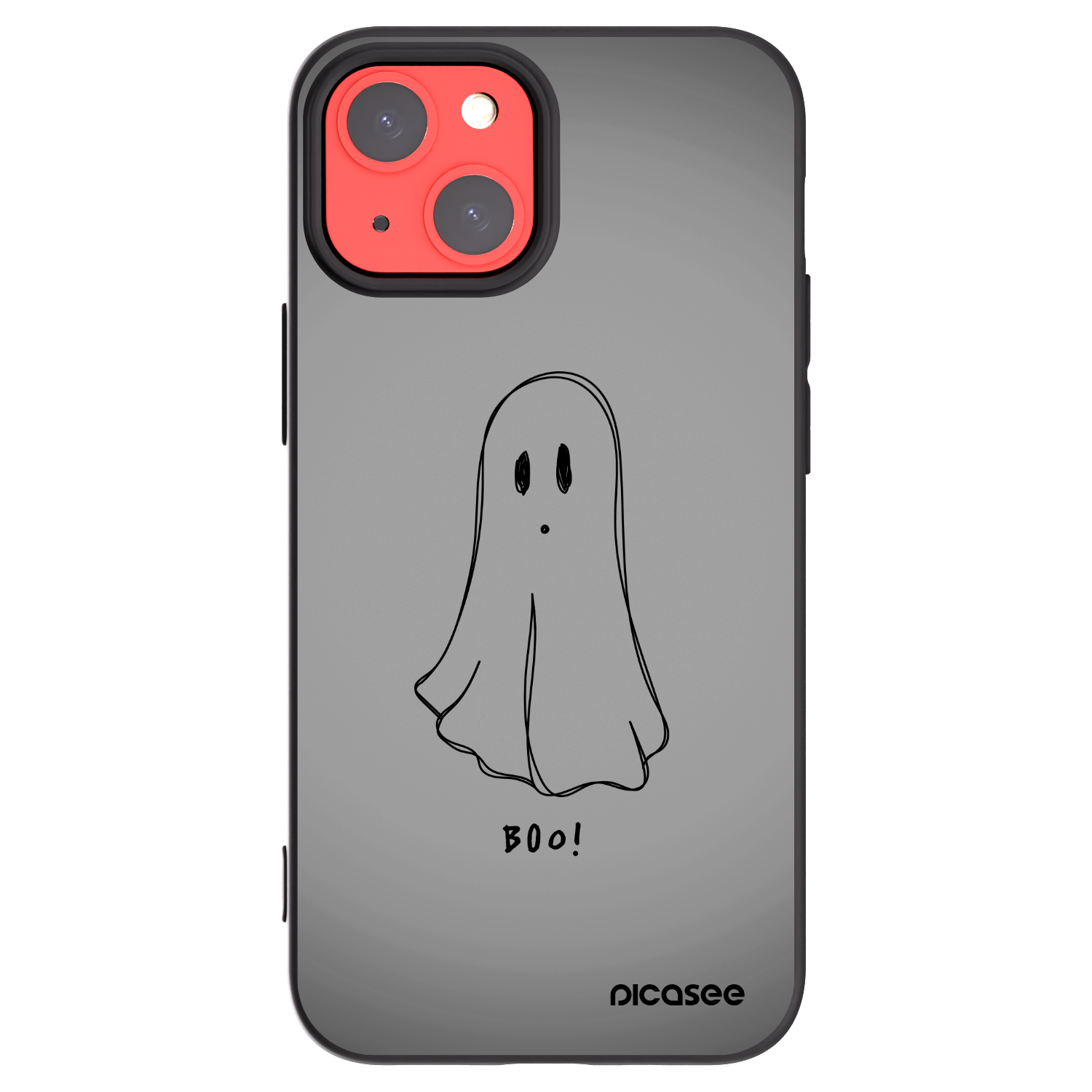 Picasee fekete szilikon tok az alábbi mobiltelefonokra Apple iPhone 13 mini - Ghost