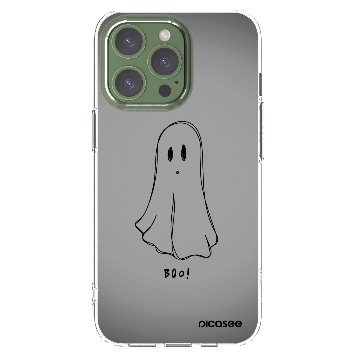 Picasee átlátszó szilikon tok az alábbi mobiltelefonokra Apple iPhone 13 Pro - Ghost
