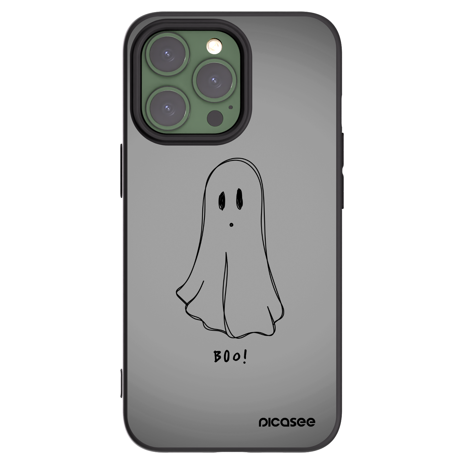 Picasee fekete szilikon tok az alábbi mobiltelefonokra Apple iPhone 13 Pro - Ghost