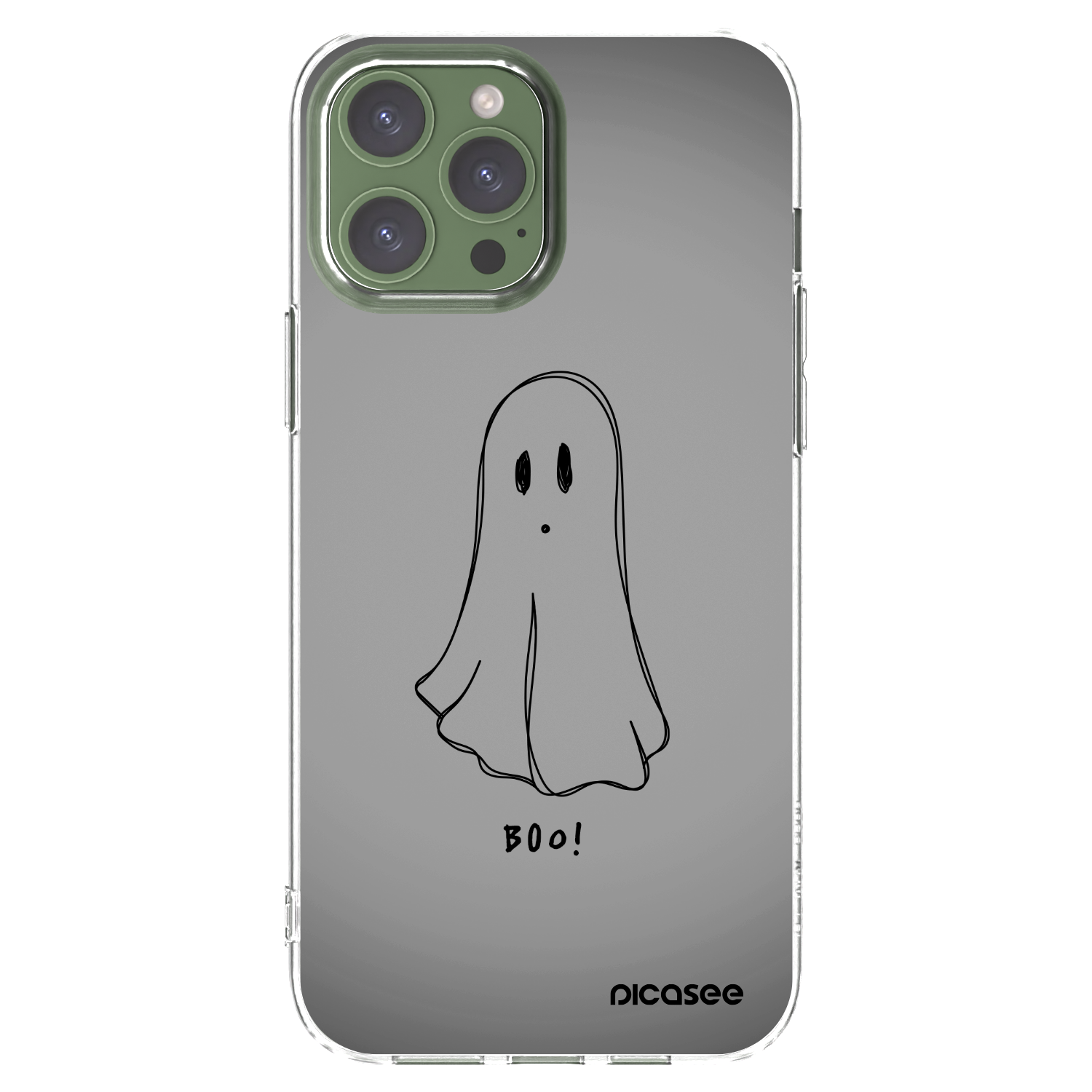 Picasee átlátszó szilikon tok az alábbi mobiltelefonokra Apple iPhone 13 Pro Max - Ghost
