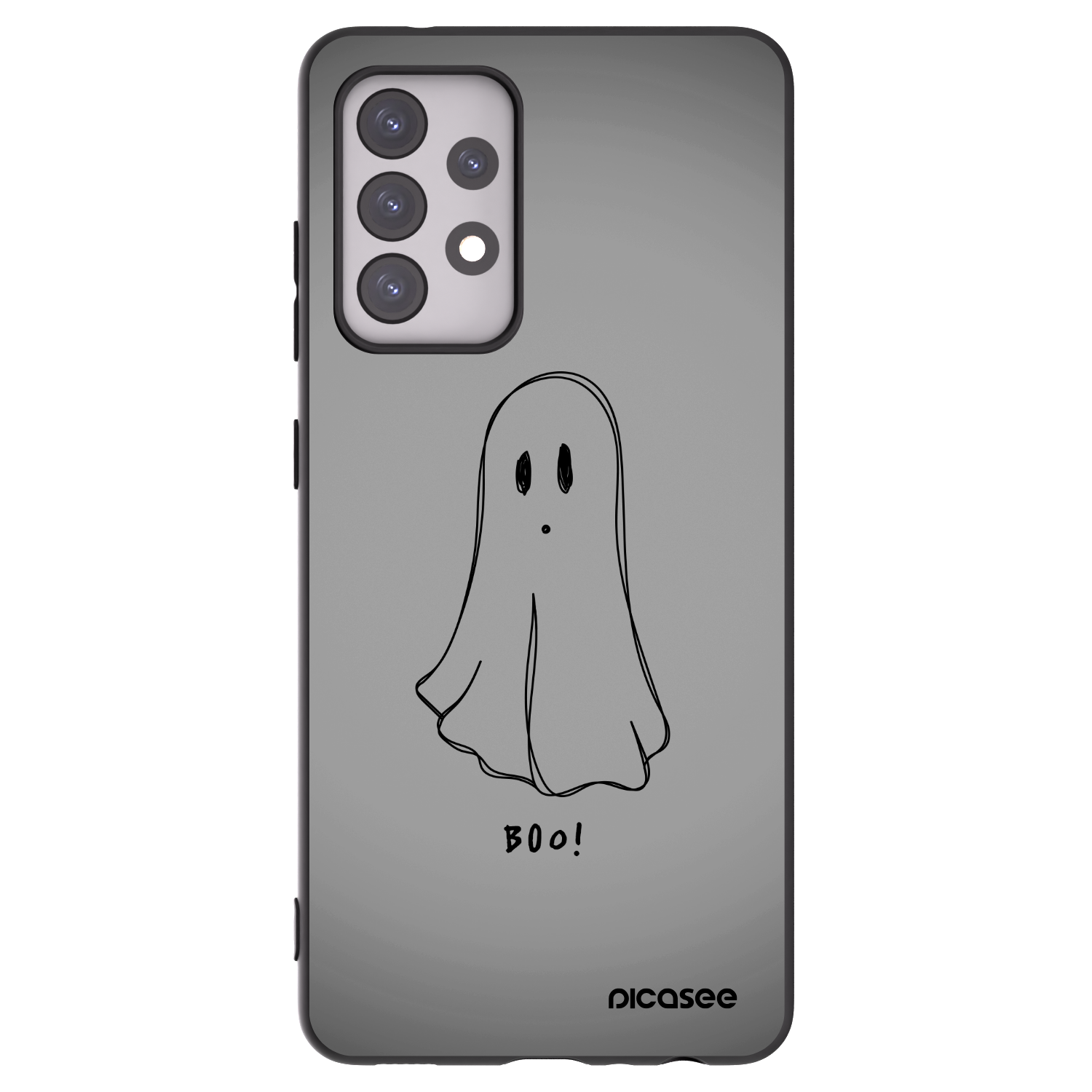 Picasee fekete szilikon tok az alábbi mobiltelefonokra Samsung Galaxy A52s 5G A528B - Ghost