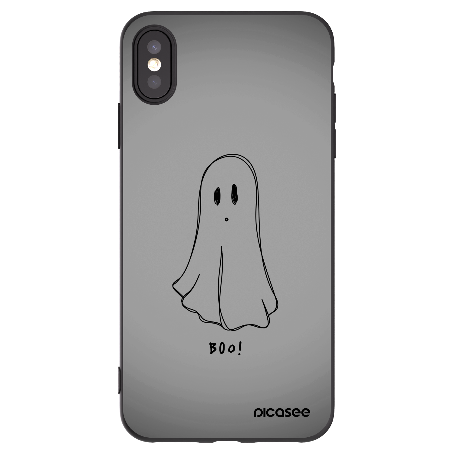 Picasee fekete szilikon tok az alábbi mobiltelefonokra Apple iPhone XS Max - Ghost