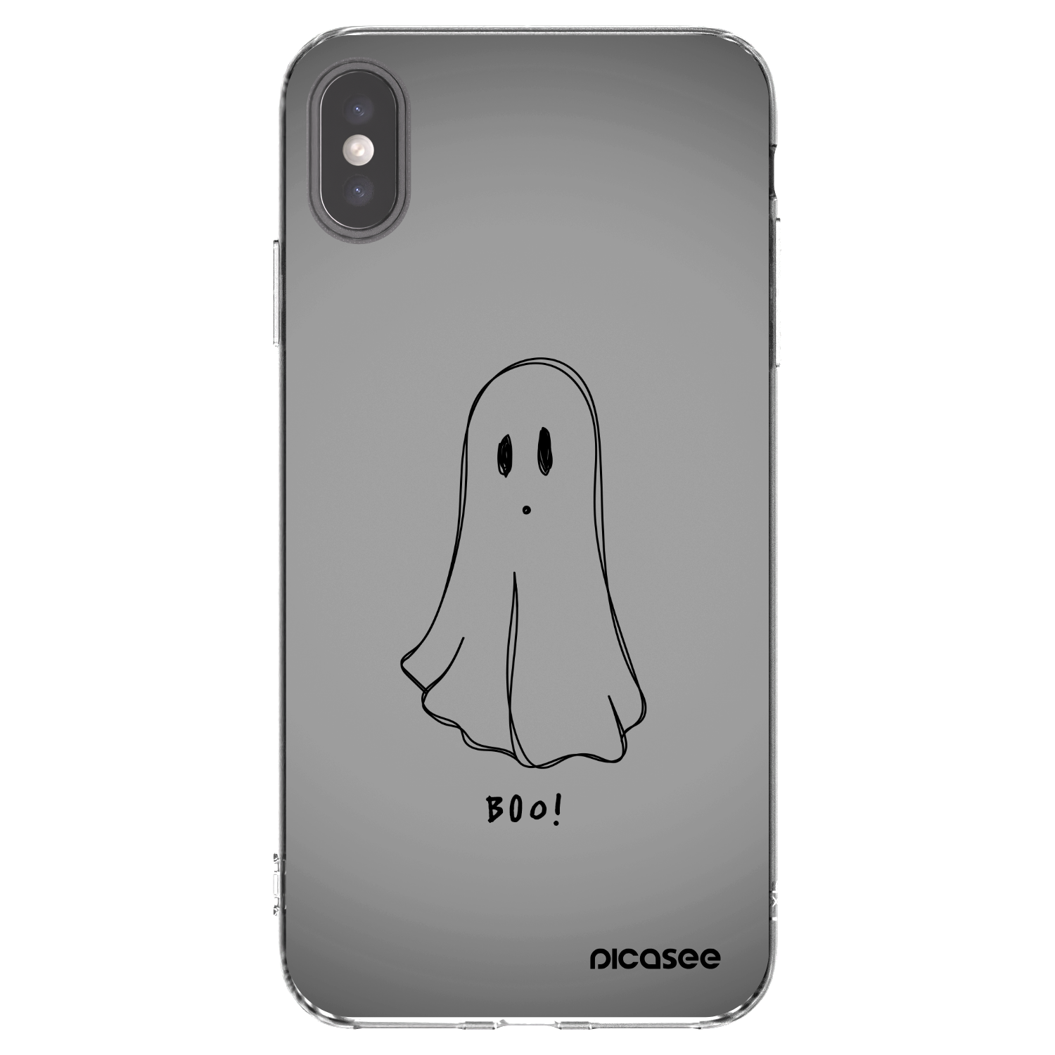 Picasee átlátszó szilikon tok az alábbi mobiltelefonokra Apple iPhone XS Max - Ghost