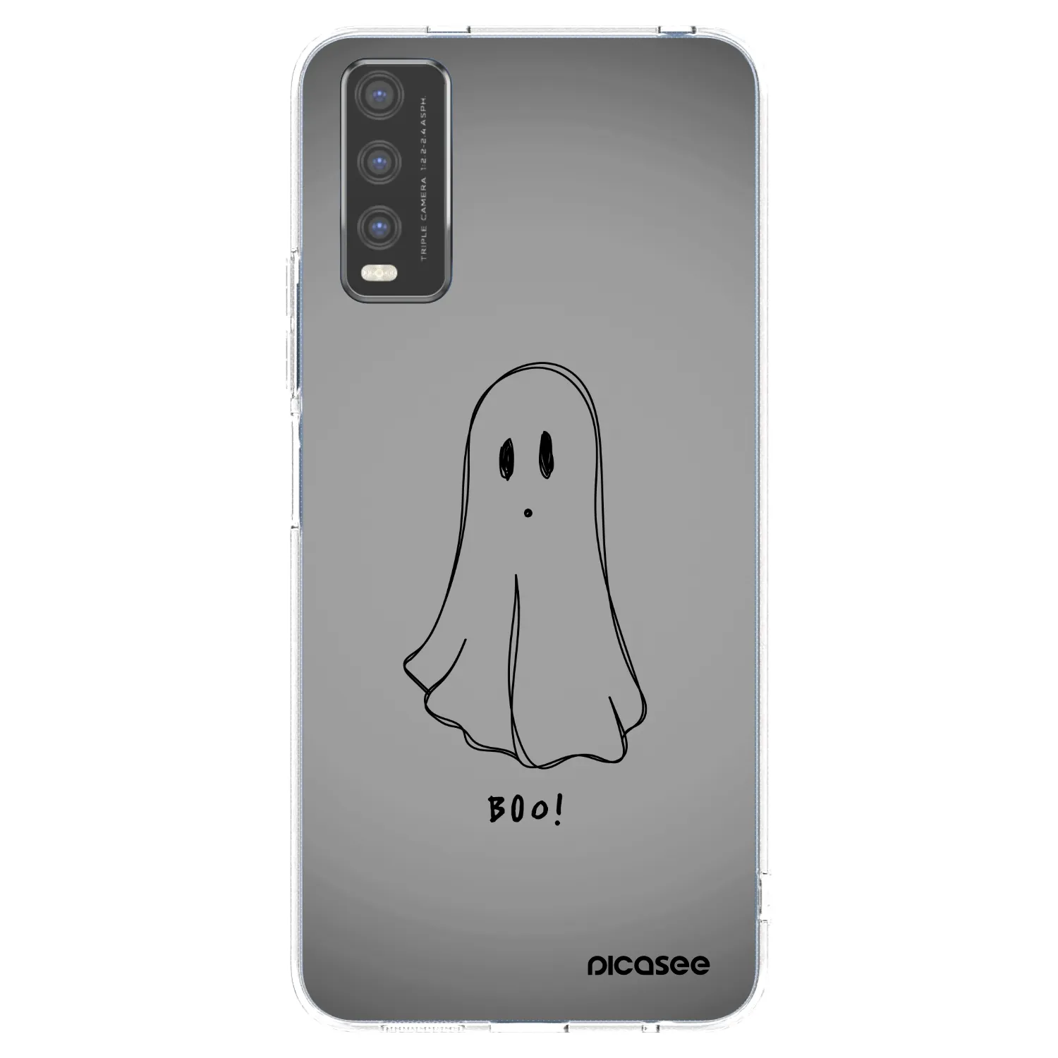 Picasee átlátszó szilikon tok az alábbi mobiltelefonokra Vivo Y20s - Ghost