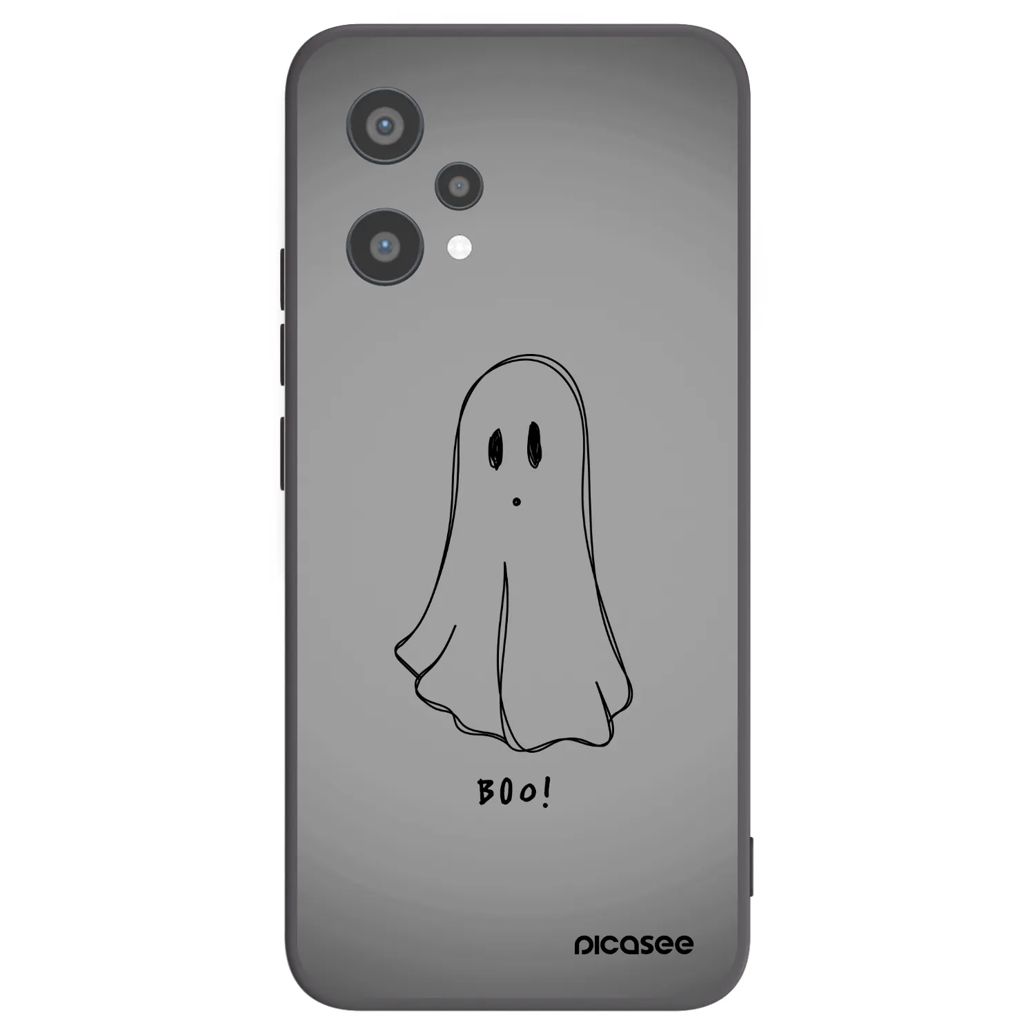 Picasee fekete szilikon tok az alábbi mobiltelefonokra Realme 9 Pro 5G - Ghost