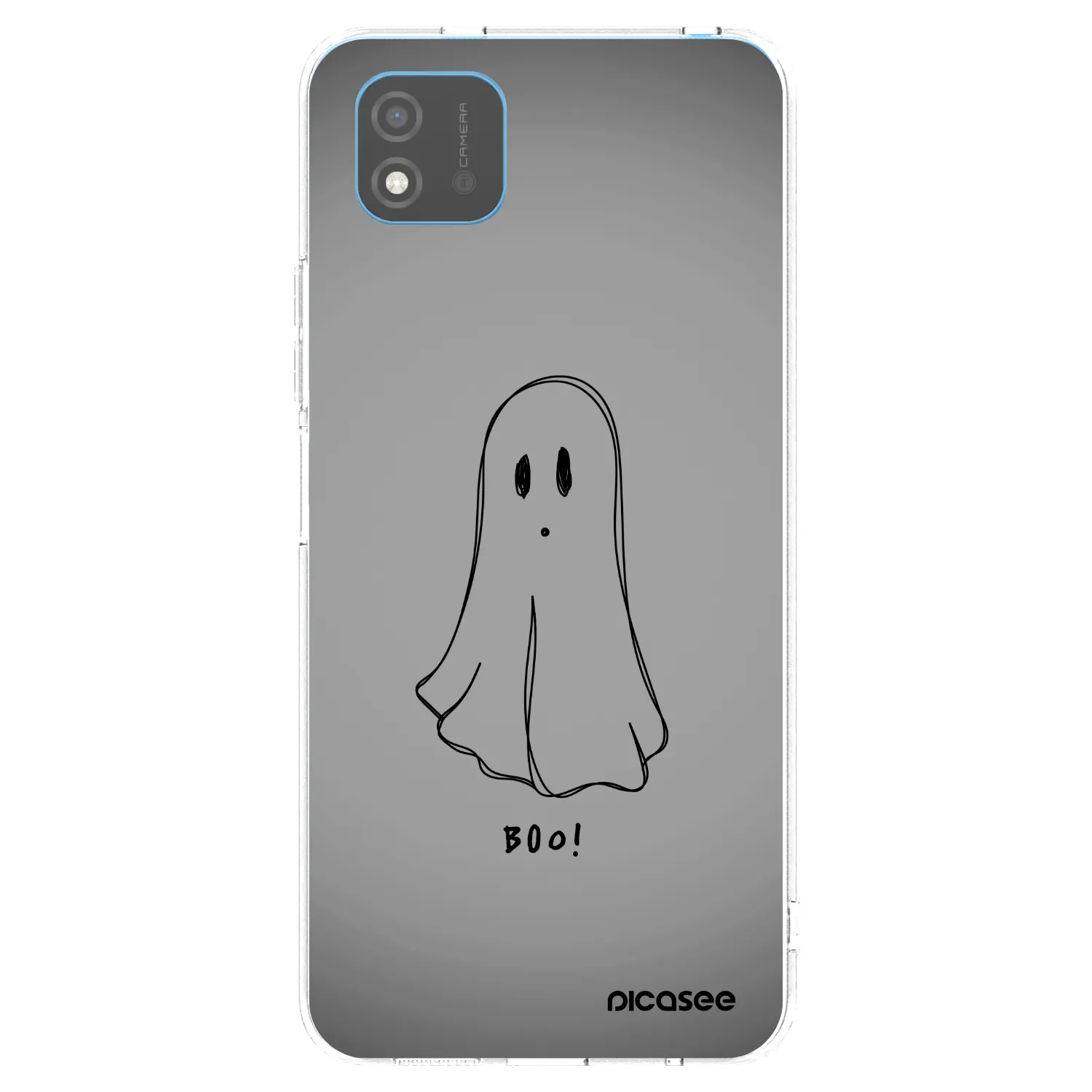 Picasee átlátszó szilikon tok az alábbi mobiltelefonokra Realme C11 (2021) - Ghost