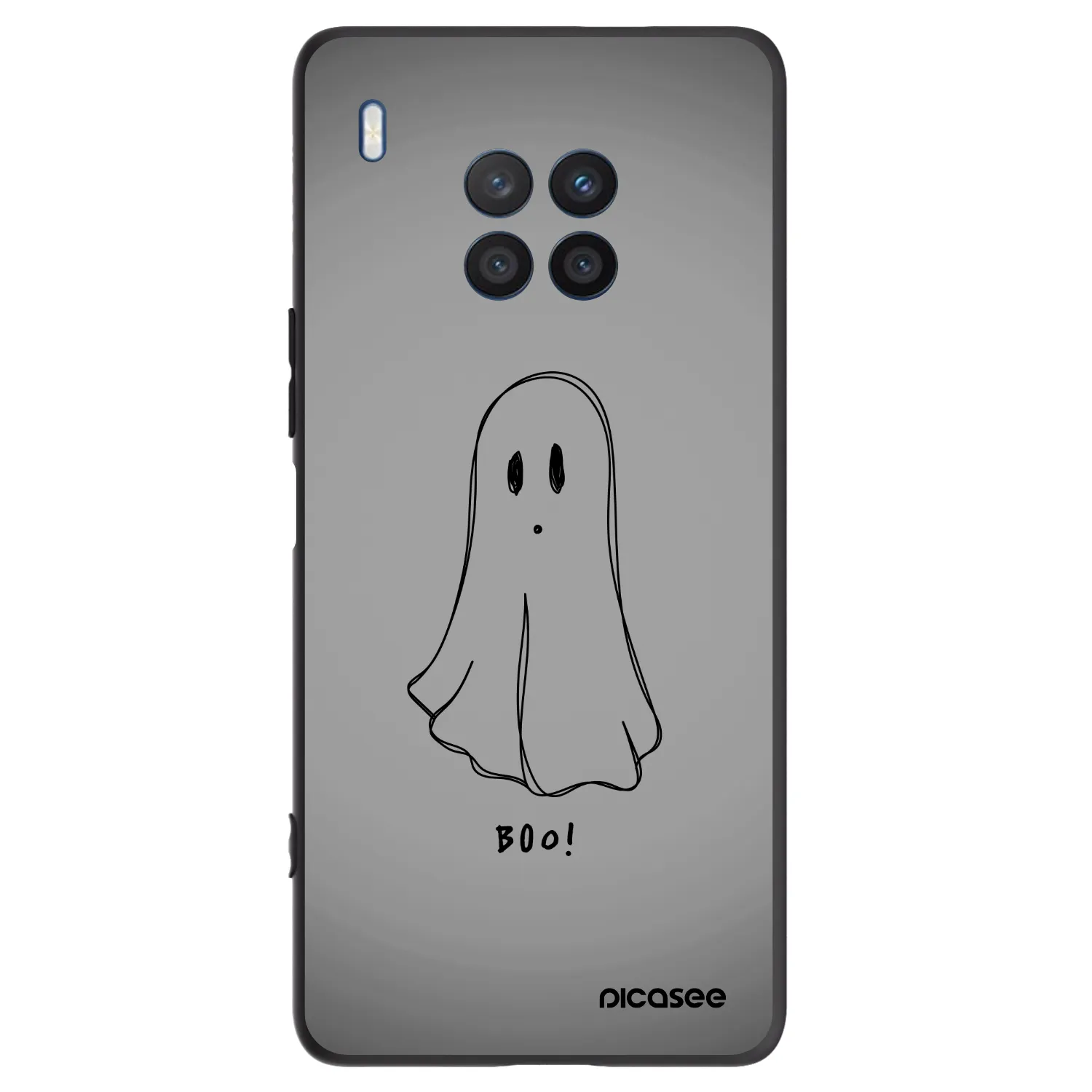 Picasee fekete szilikon tok az alábbi mobiltelefonokra Honor 50 Lite - Ghost