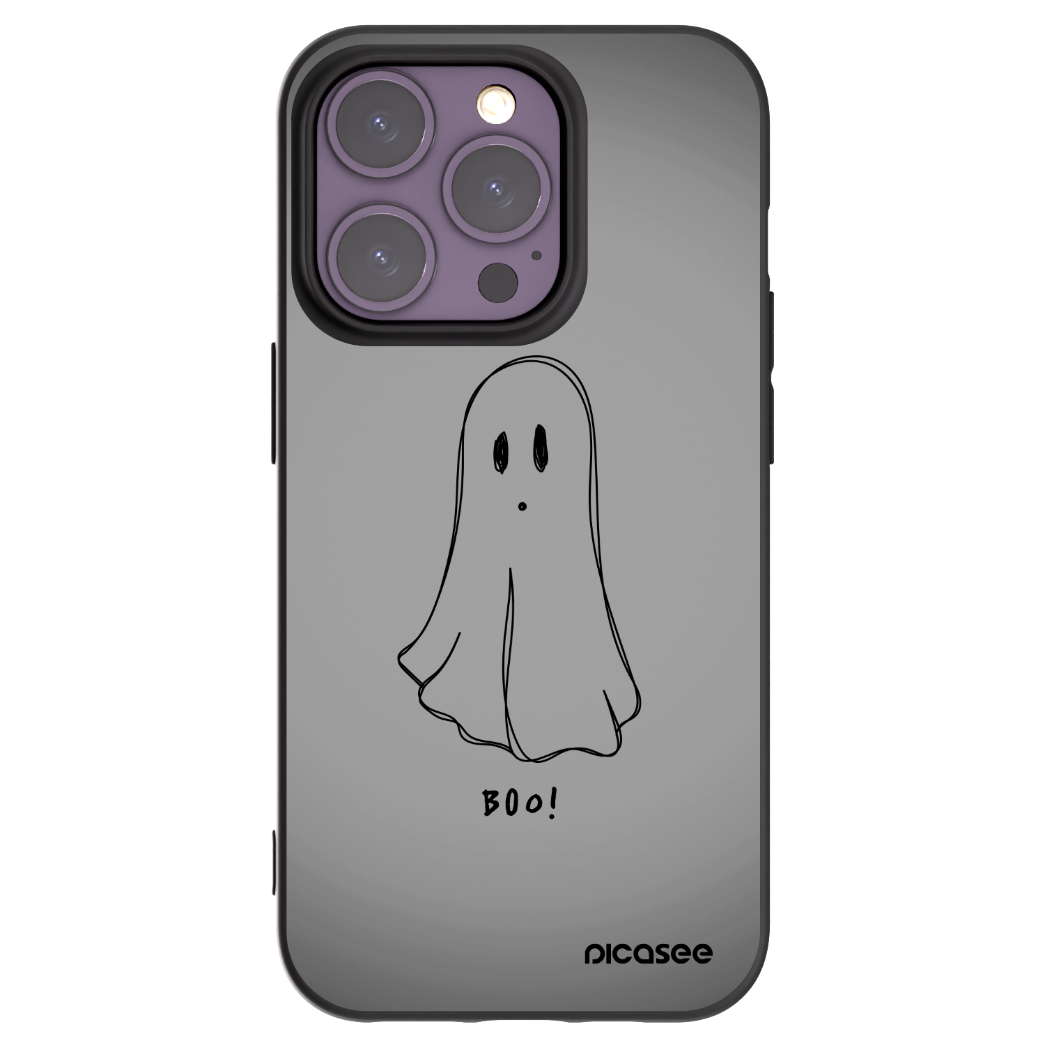 Picasee fekete szilikon tok az alábbi mobiltelefonokra Apple iPhone 14 Pro - Ghost