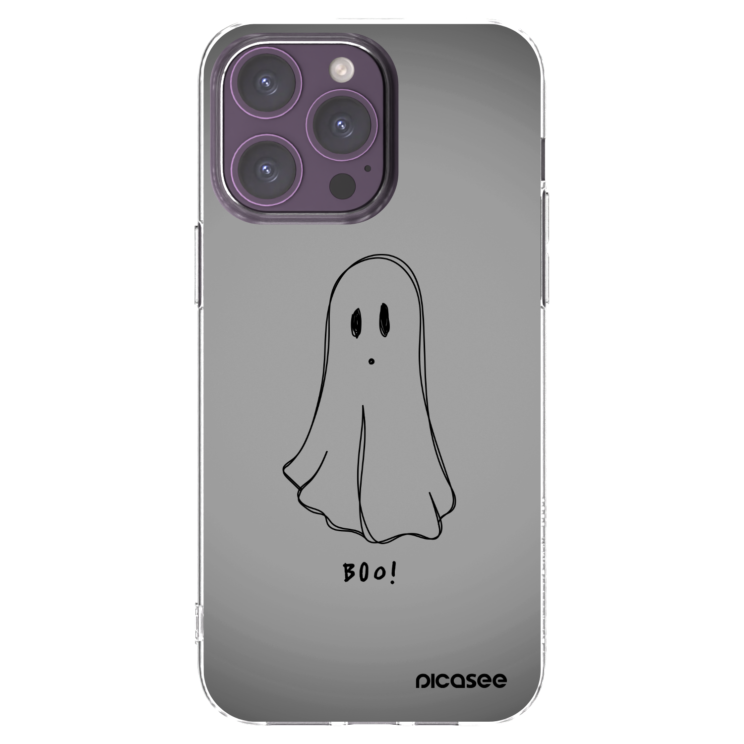 Picasee átlátszó szilikon tok az alábbi mobiltelefonokra Apple iPhone 14 Pro Max - Ghost