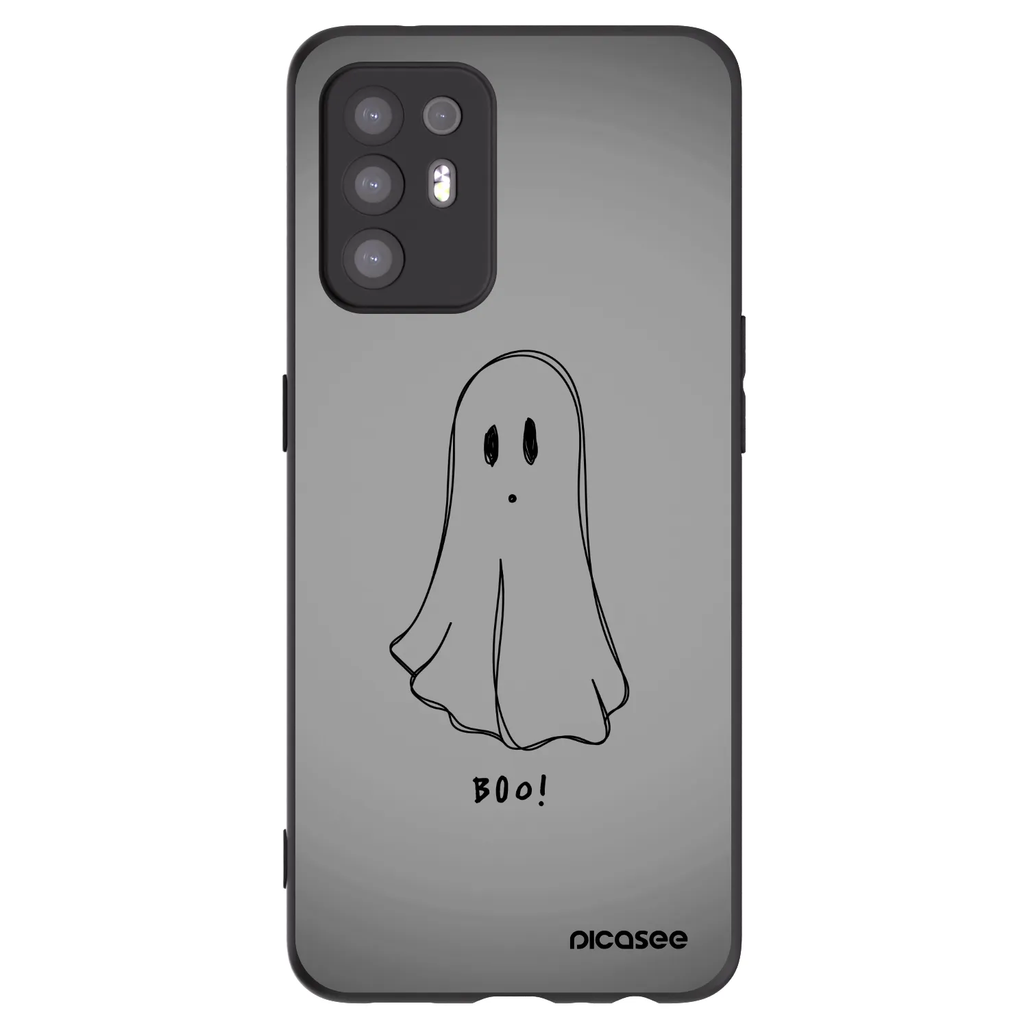 Picasee fekete szilikon tok az alábbi mobiltelefonokra OPPO A94 5G - Ghost