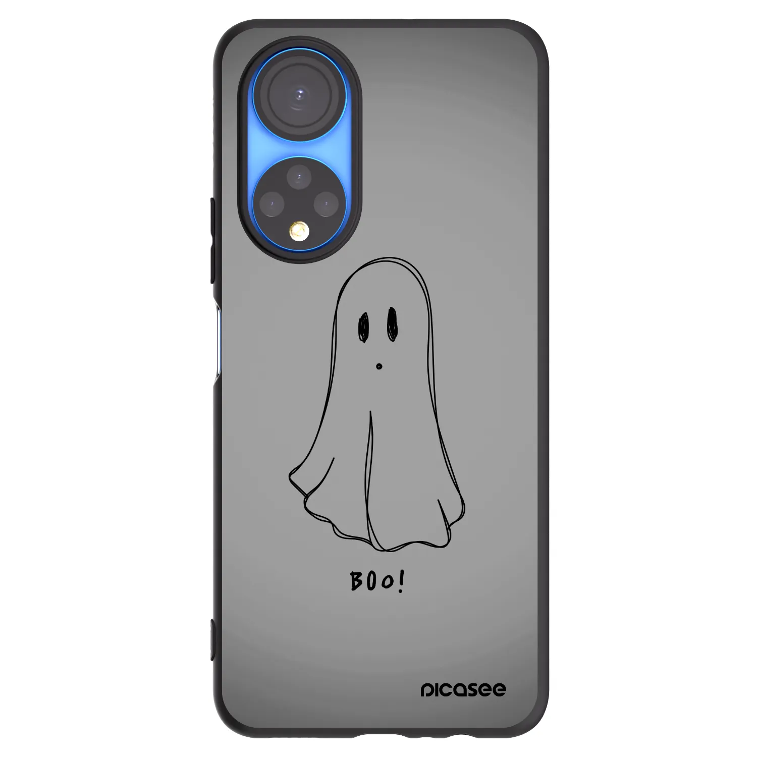 Picasee fekete szilikon tok az alábbi mobiltelefonokra Honor X7 - Ghost
