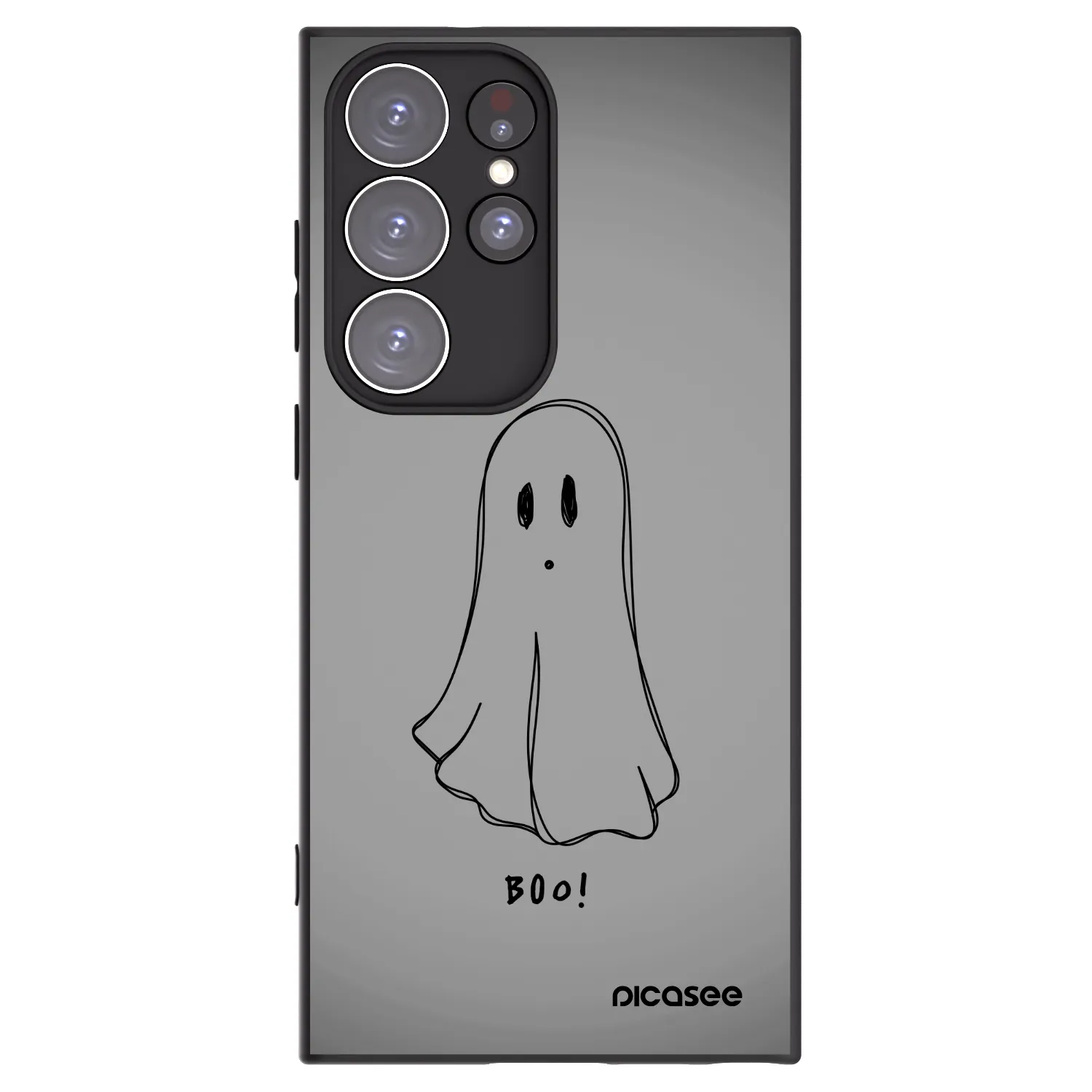 Picasee fekete szilikon tok az alábbi mobiltelefonokra Samsung Galaxy S23 Ultra 5G - Ghost