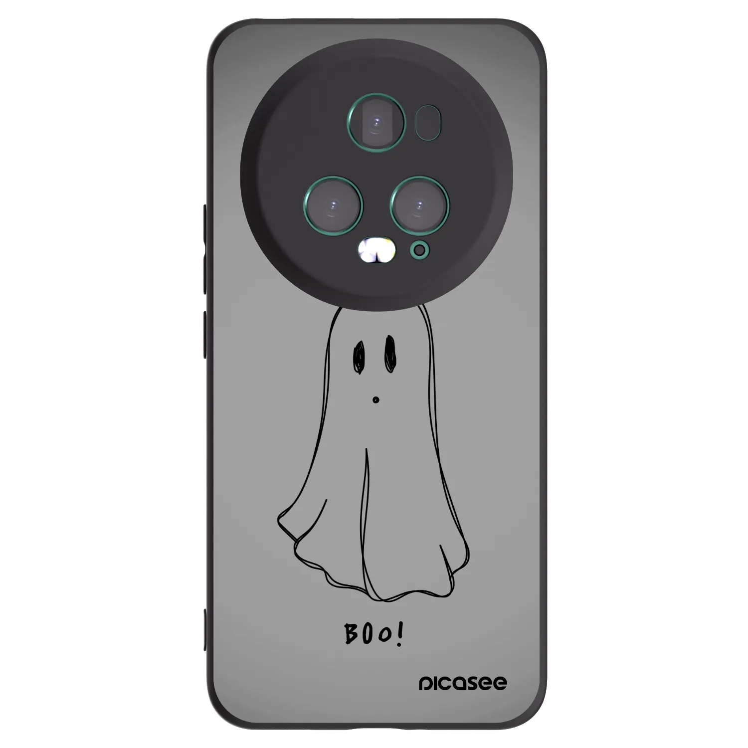 Picasee fekete szilikon tok az alábbi mobiltelefonokra Honor Magic5 Pro - Ghost