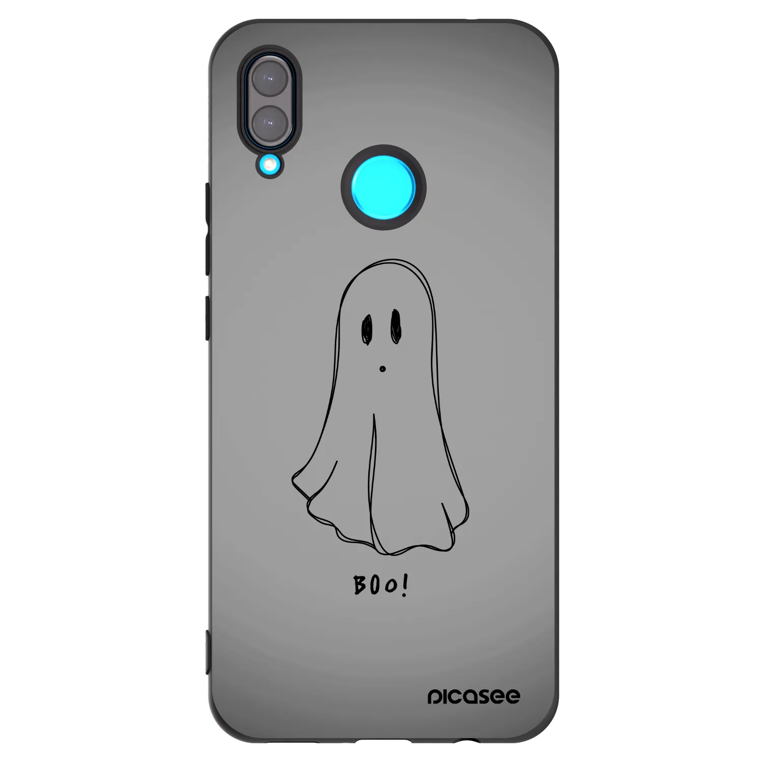 Picasee fekete szilikon tok az alábbi mobiltelefonokra Huawei Nova 3 - Ghost