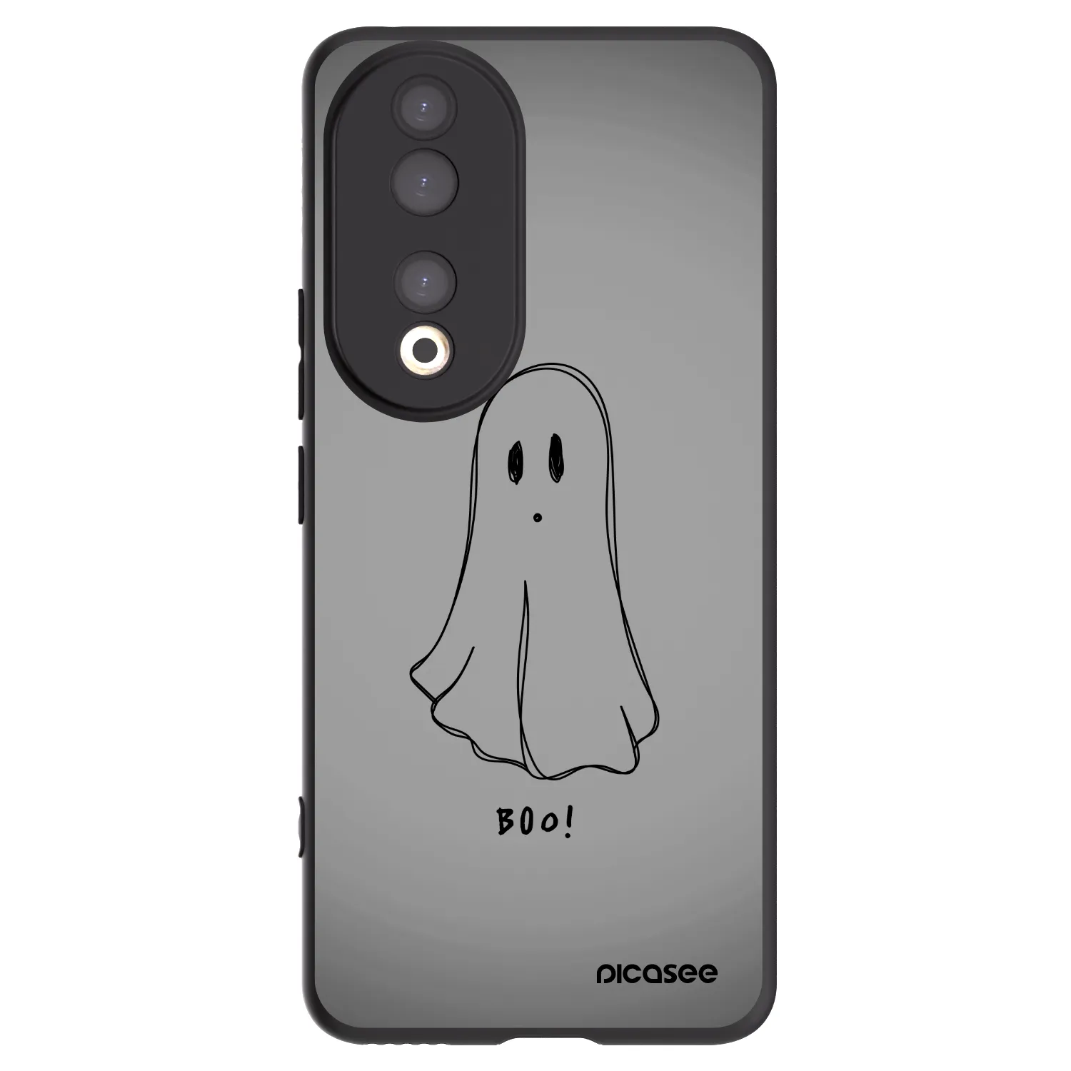 Picasee fekete szilikon tok az alábbi mobiltelefonokra Honor 90 5G - Ghost