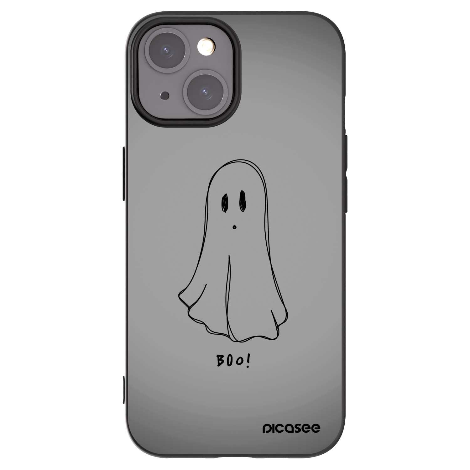 Picasee fekete szilikon tok az alábbi mobiltelefonokra Apple iPhone 15 - Ghost
