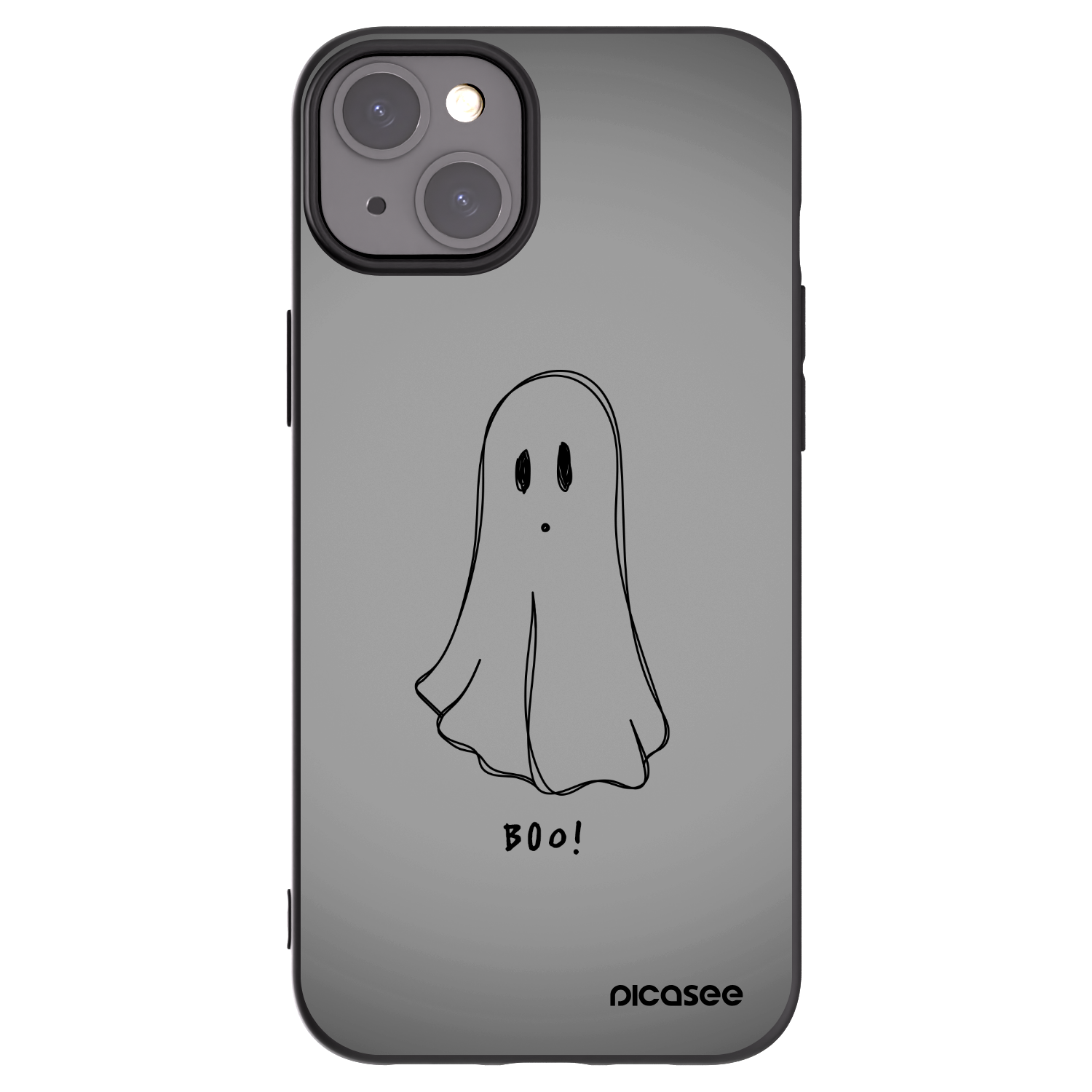 Picasee fekete szilikon tok az alábbi mobiltelefonokra Apple iPhone 15 Plus - Ghost
