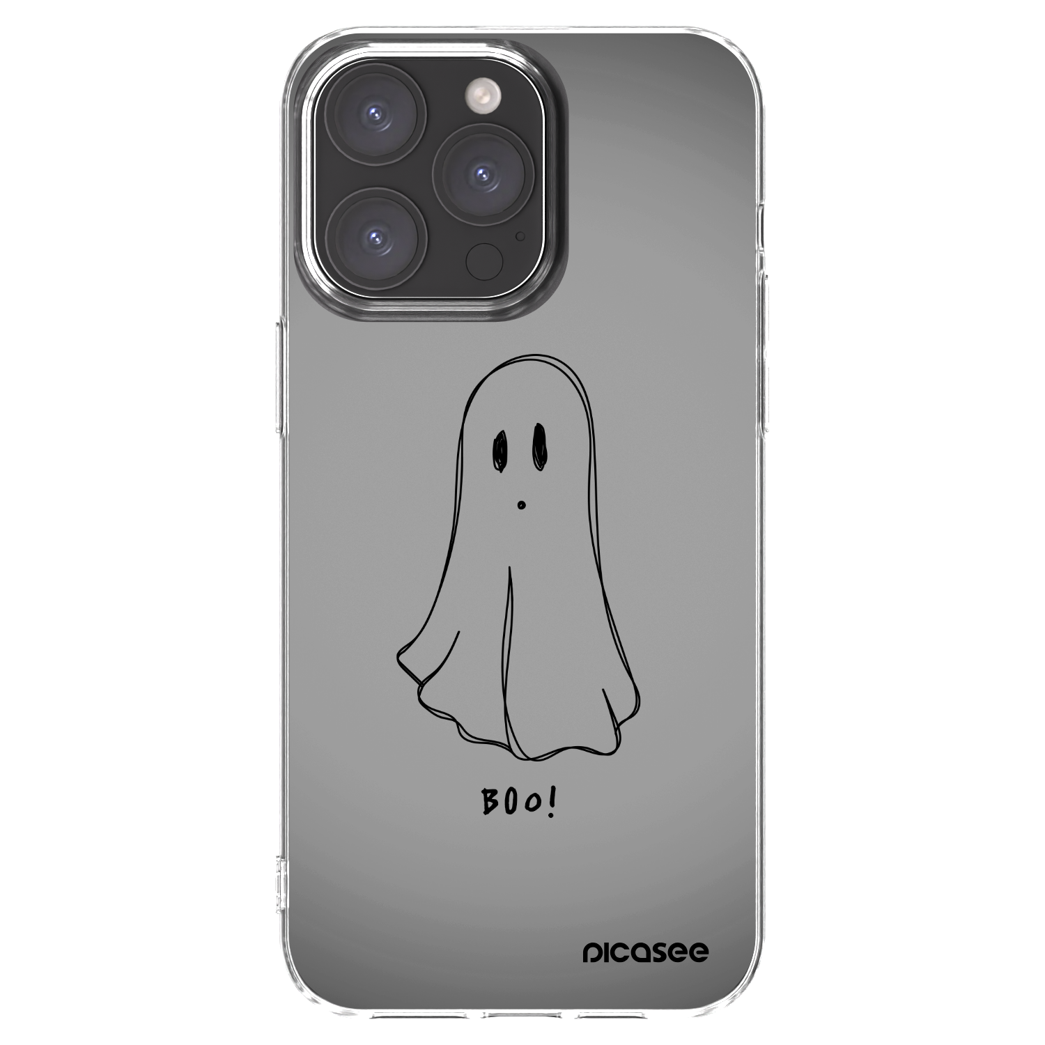 Picasee átlátszó szilikon tok az alábbi mobiltelefonokra Apple iPhone 15 Pro Max - Ghost