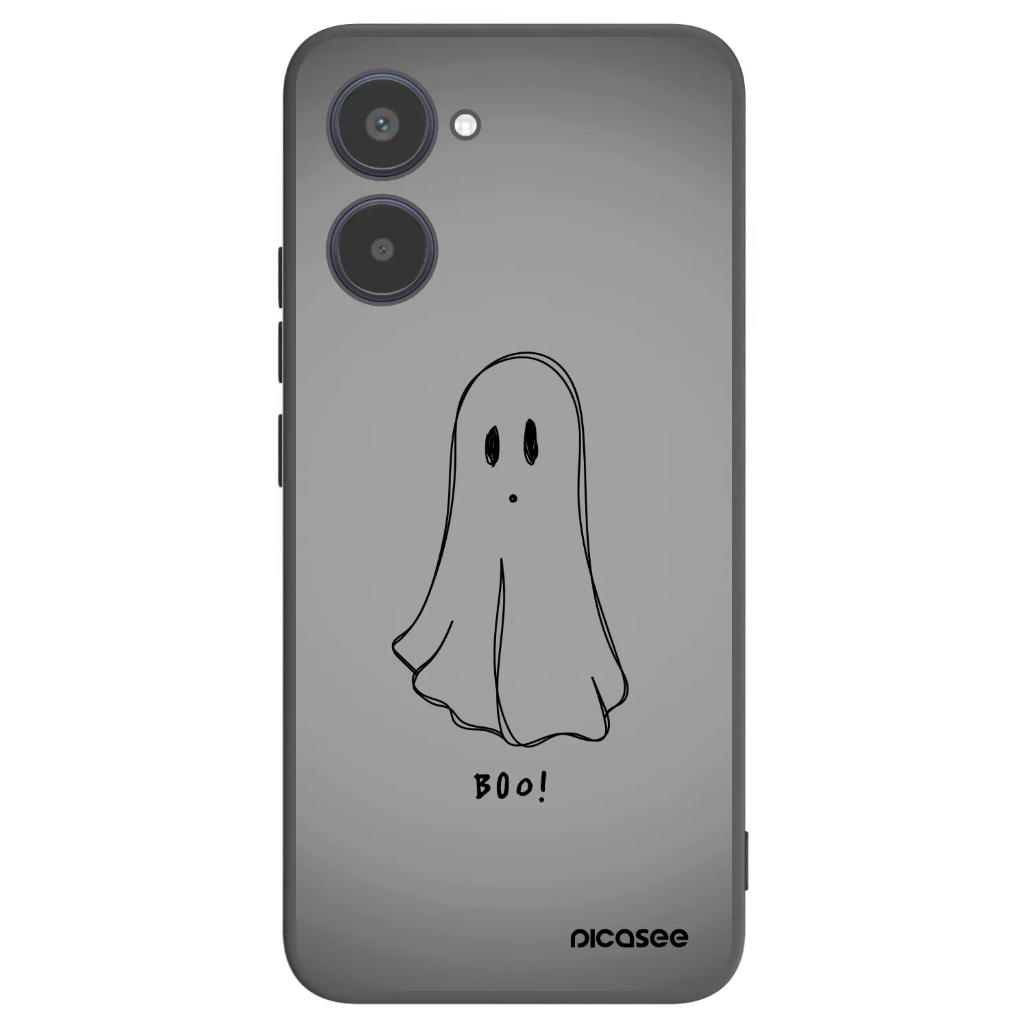 Picasee fekete szilikon tok az alábbi mobiltelefonokra Realme 10 4G - Ghost