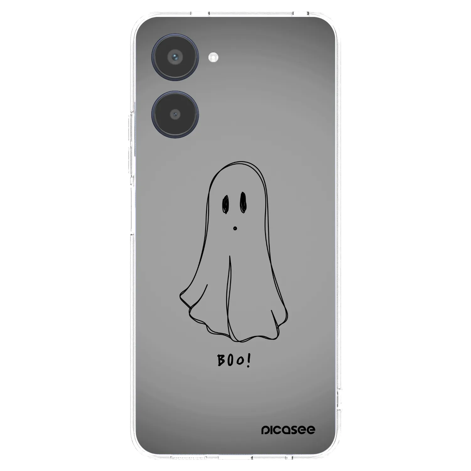 Picasee átlátszó szilikon tok az alábbi mobiltelefonokra Realme 10 4G - Ghost