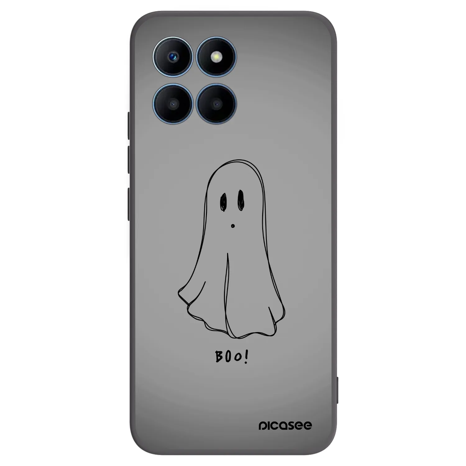 Picasee fekete szilikon tok az alábbi mobiltelefonokra Honor 70 Lite - Ghost
