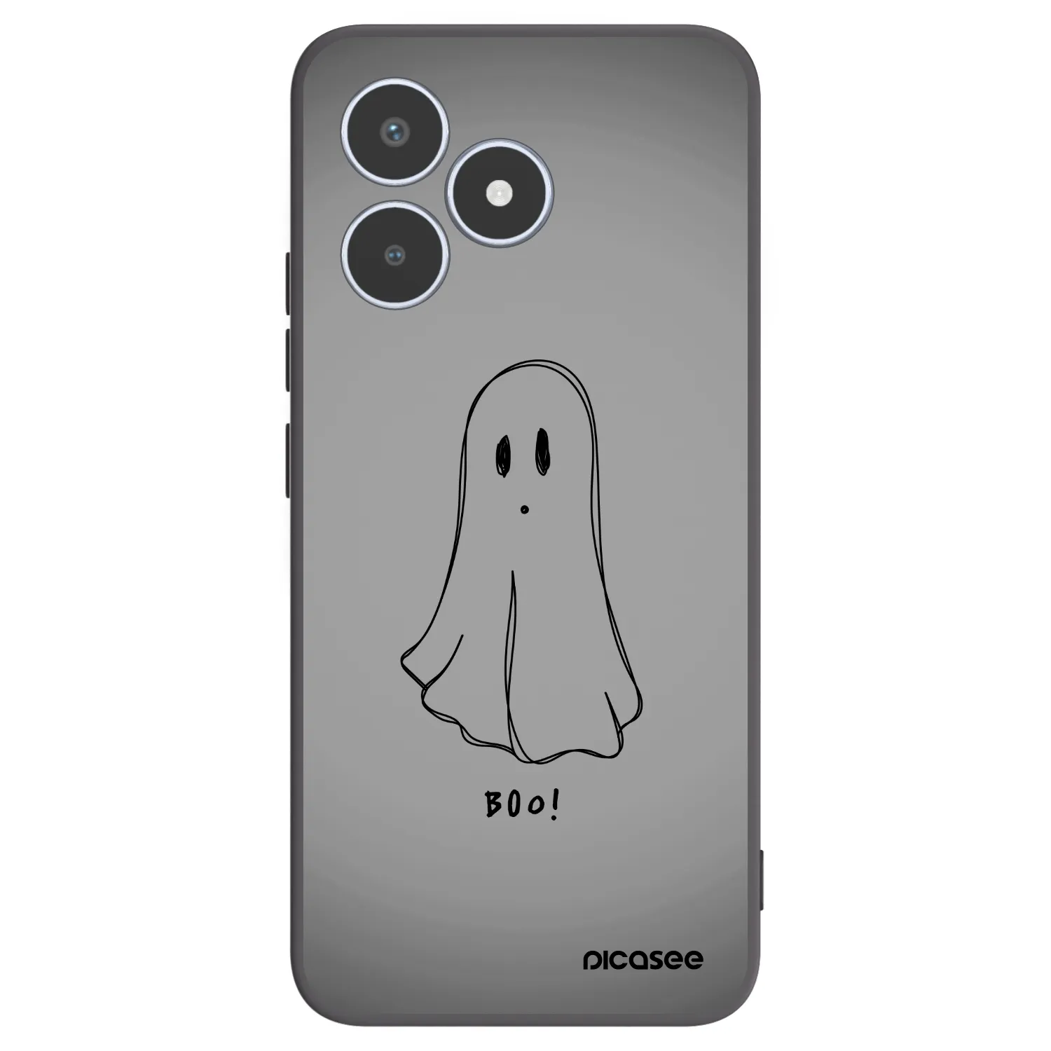 Picasee fekete szilikon tok az alábbi mobiltelefonokra Realme C53 - Ghost