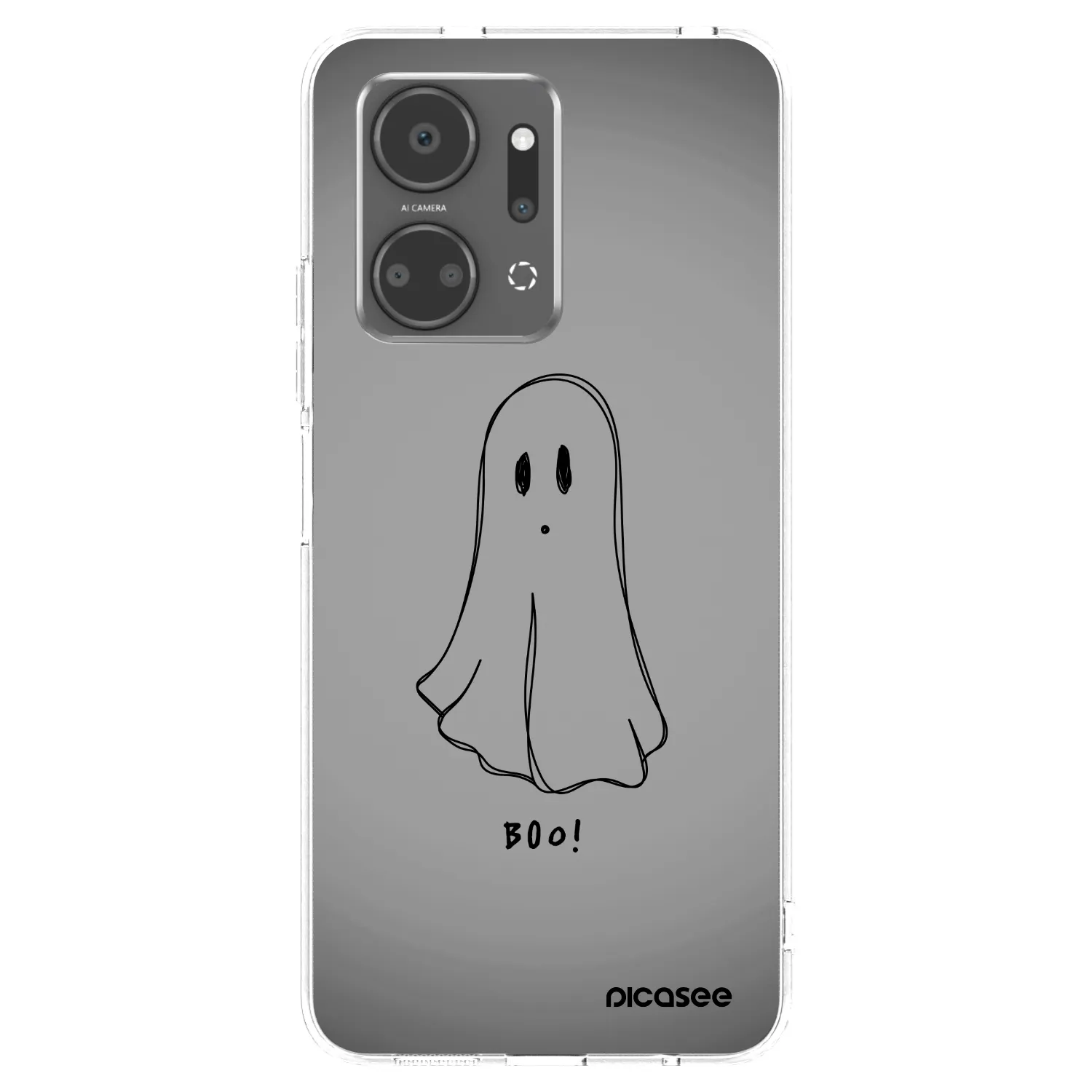Picasee átlátszó szilikon tok az alábbi mobiltelefonokra Honor X7a - Ghost