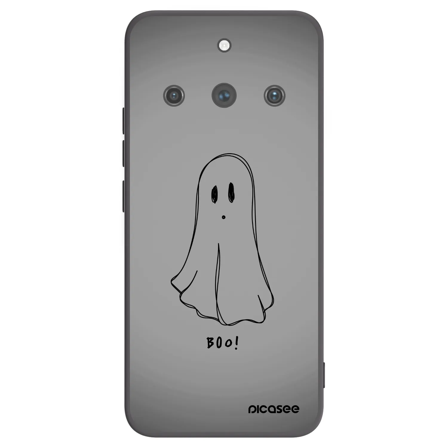 Picasee fekete szilikon tok az alábbi mobiltelefonokra Realme 11 Pro+ - Ghost