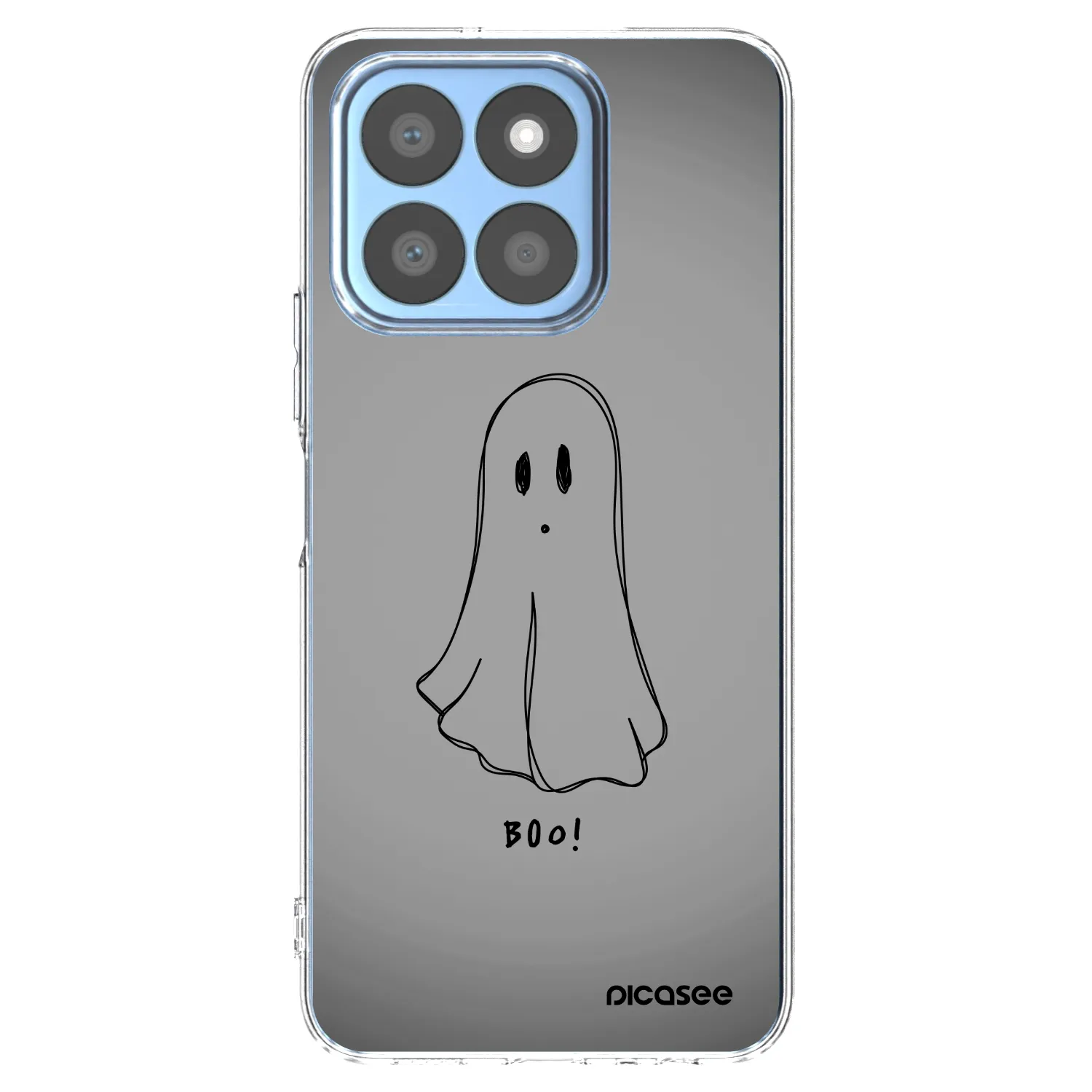 Picasee átlátszó szilikon tok az alábbi mobiltelefonokra Honor X8b - Ghost