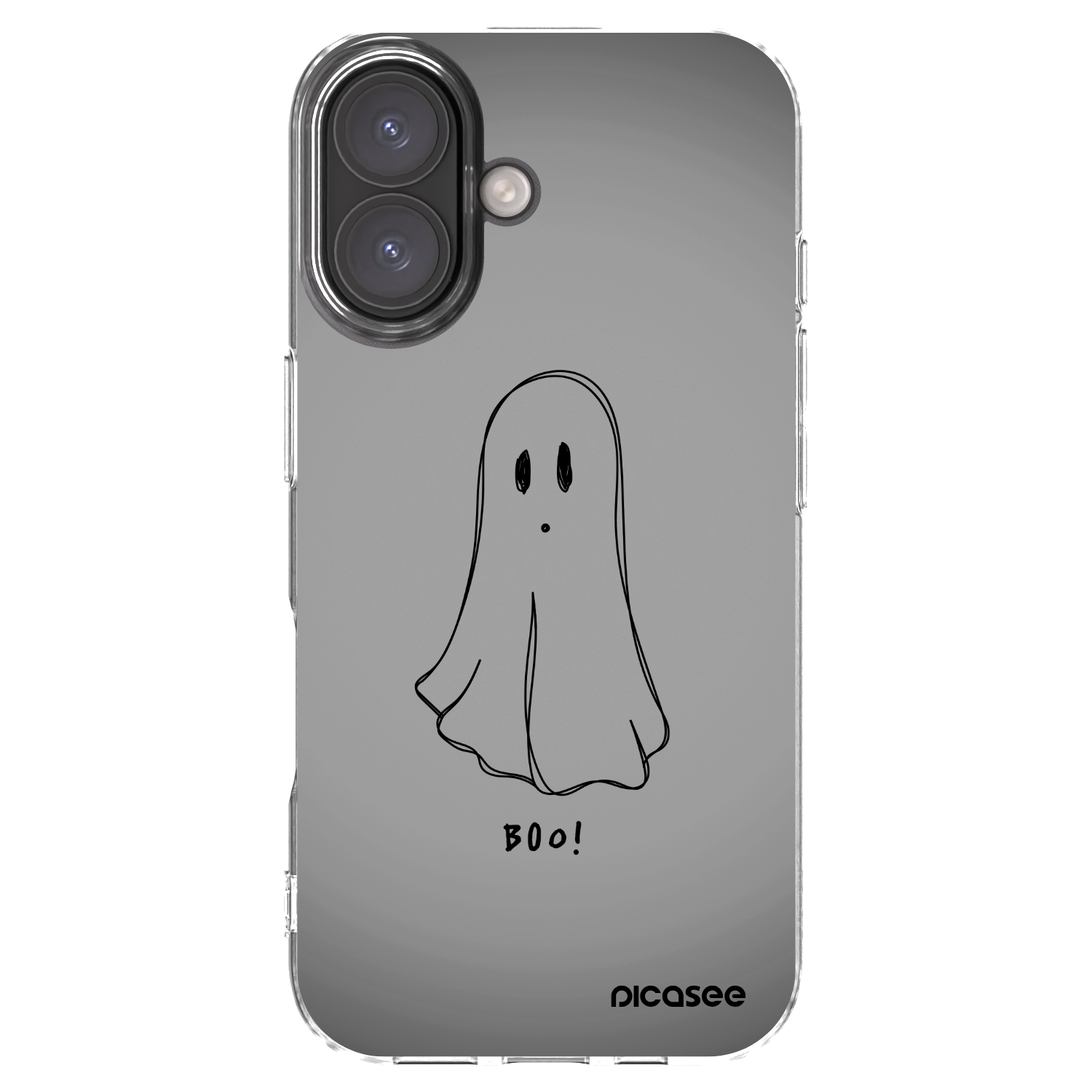 Picasee átlátszó szilikon tok az alábbi mobiltelefonokra Apple iPhone 16 - Ghost