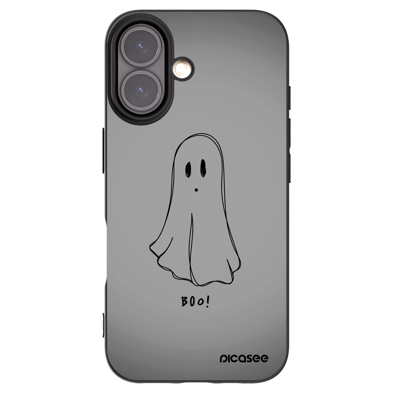 Picasee fekete szilikon tok az alábbi mobiltelefonokra Apple iPhone 16 - Ghost