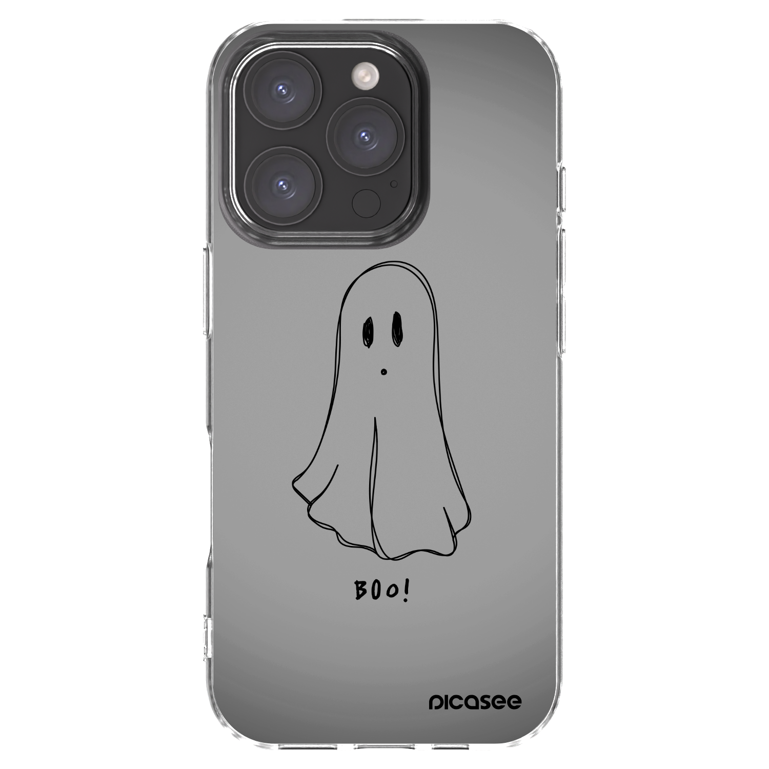 Picasee átlátszó szilikon tok az alábbi mobiltelefonokra Apple iPhone 16 Pro - Ghost