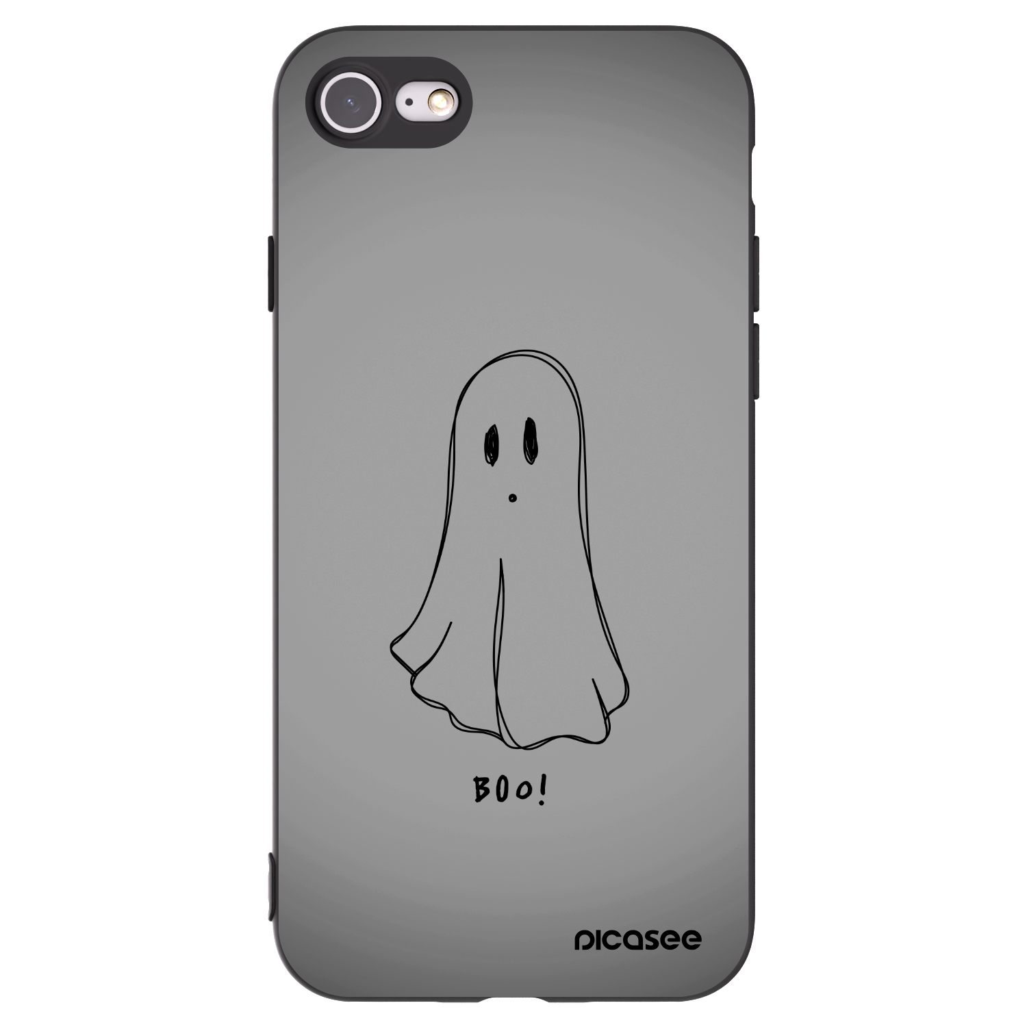 Picasee fekete szilikon tok az alábbi mobiltelefonokra Apple iPhone 8 - Ghost