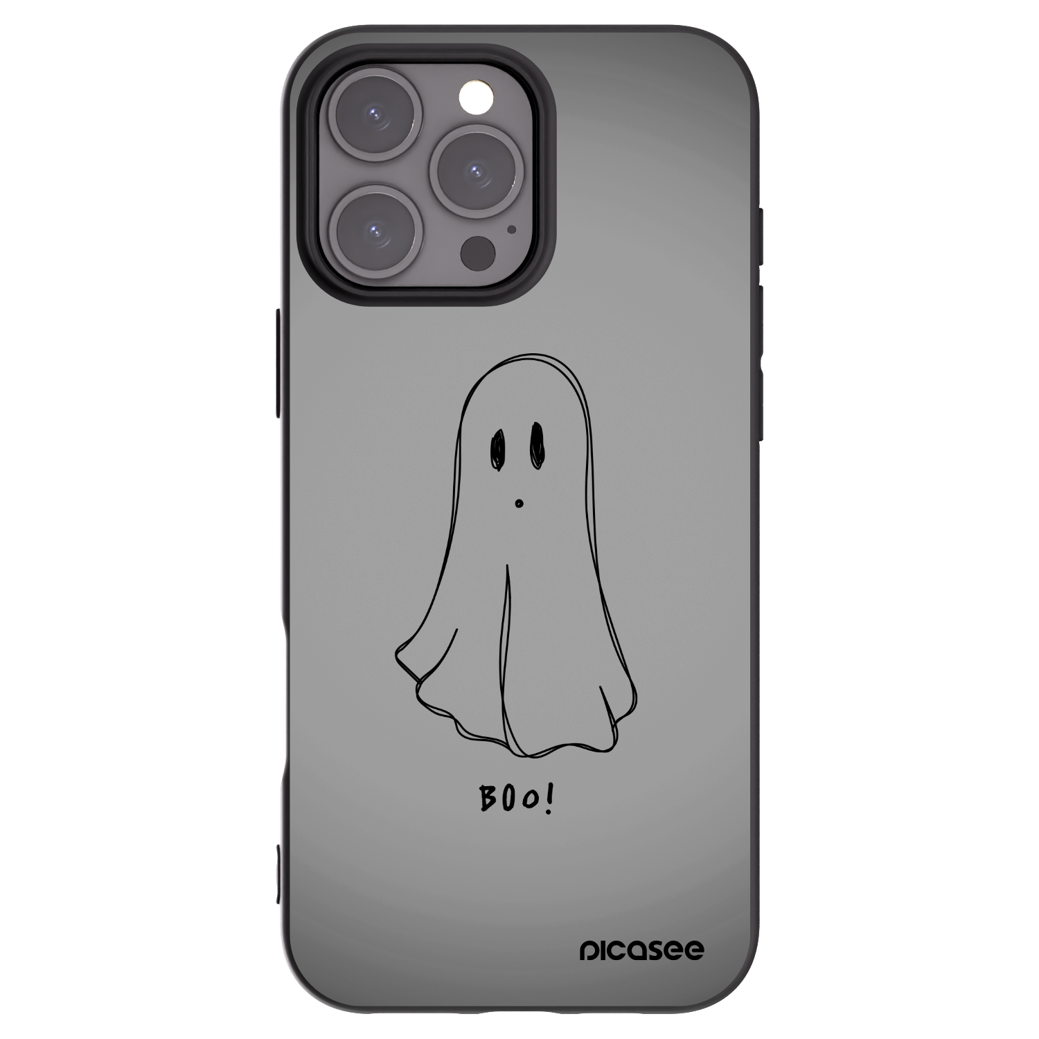 Picasee fekete szilikon tok az alábbi mobiltelefonokra Apple iPhone 16 Pro Max - Ghost