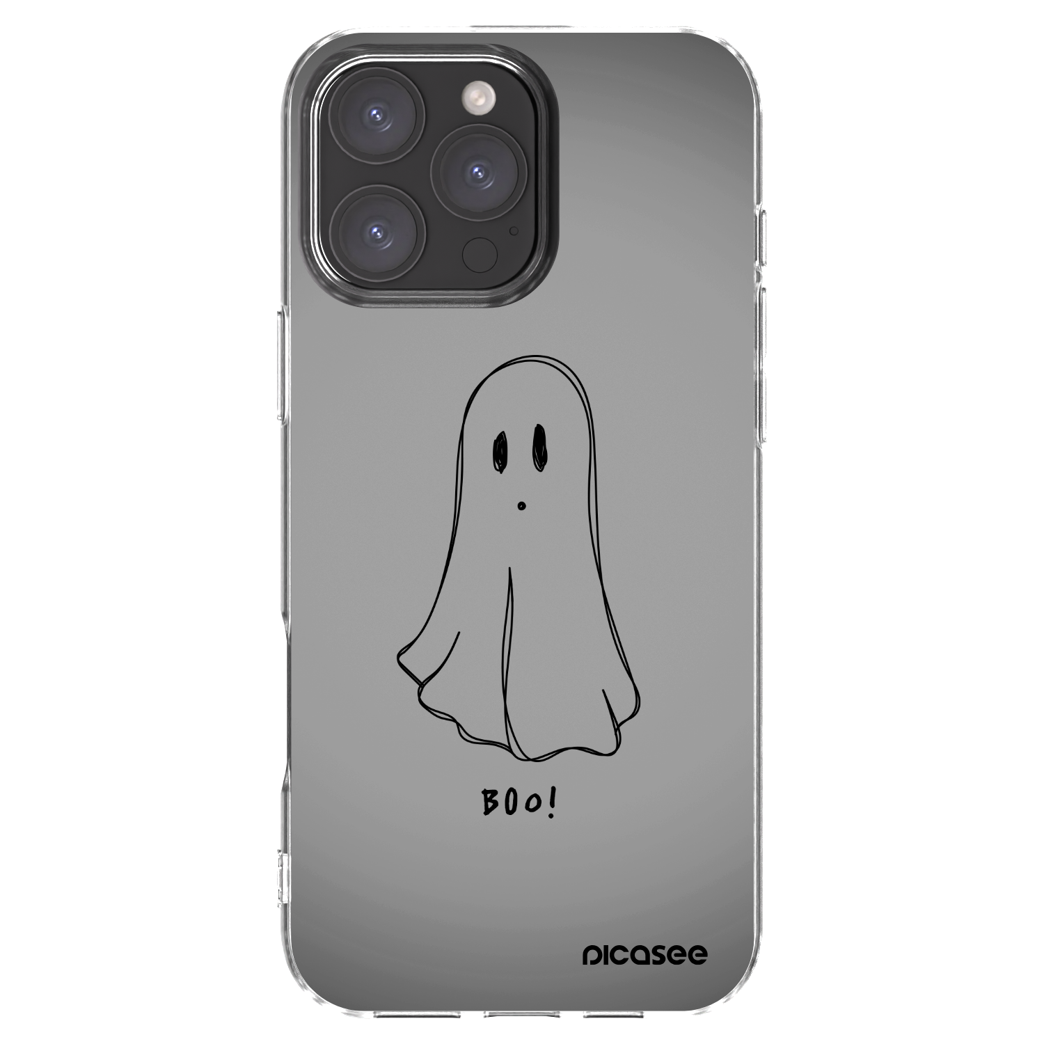 Picasee átlátszó szilikon tok az alábbi mobiltelefonokra Apple iPhone 16 Pro Max - Ghost