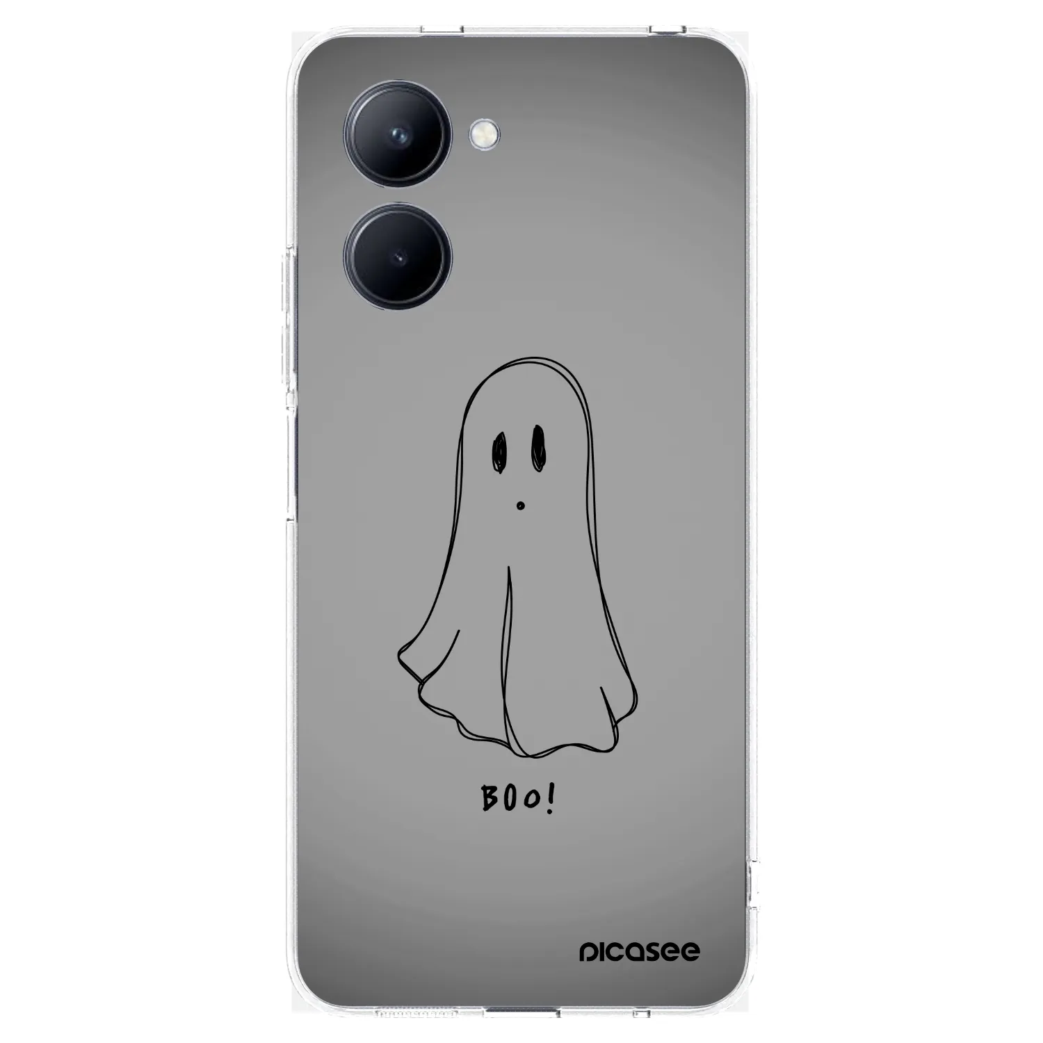 Picasee átlátszó szilikon tok az alábbi mobiltelefonokra Realme C33 (2023) - Ghost