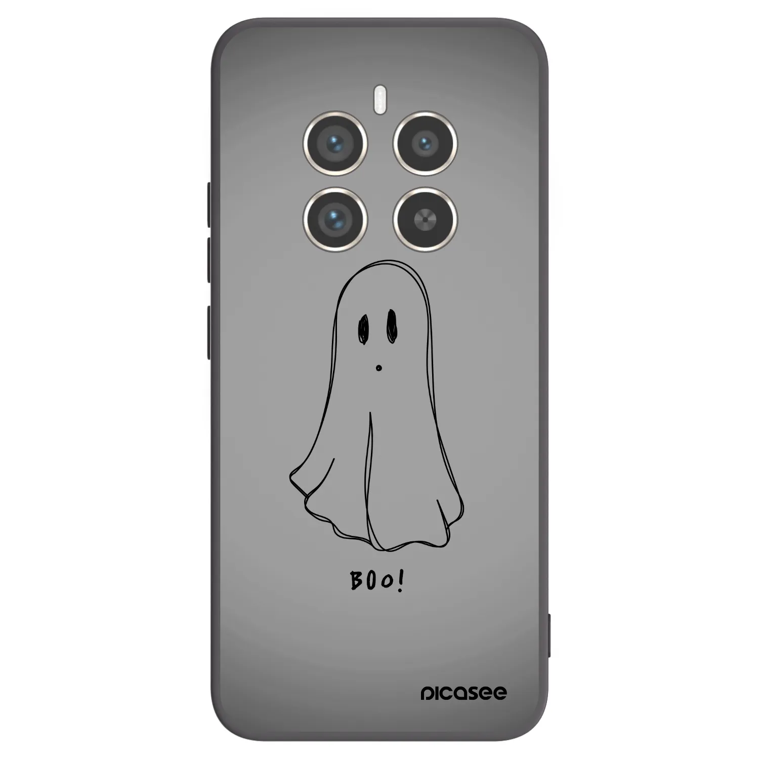 Picasee fekete szilikon tok az alábbi mobiltelefonokra Realme 12 Pro 5G - Ghost