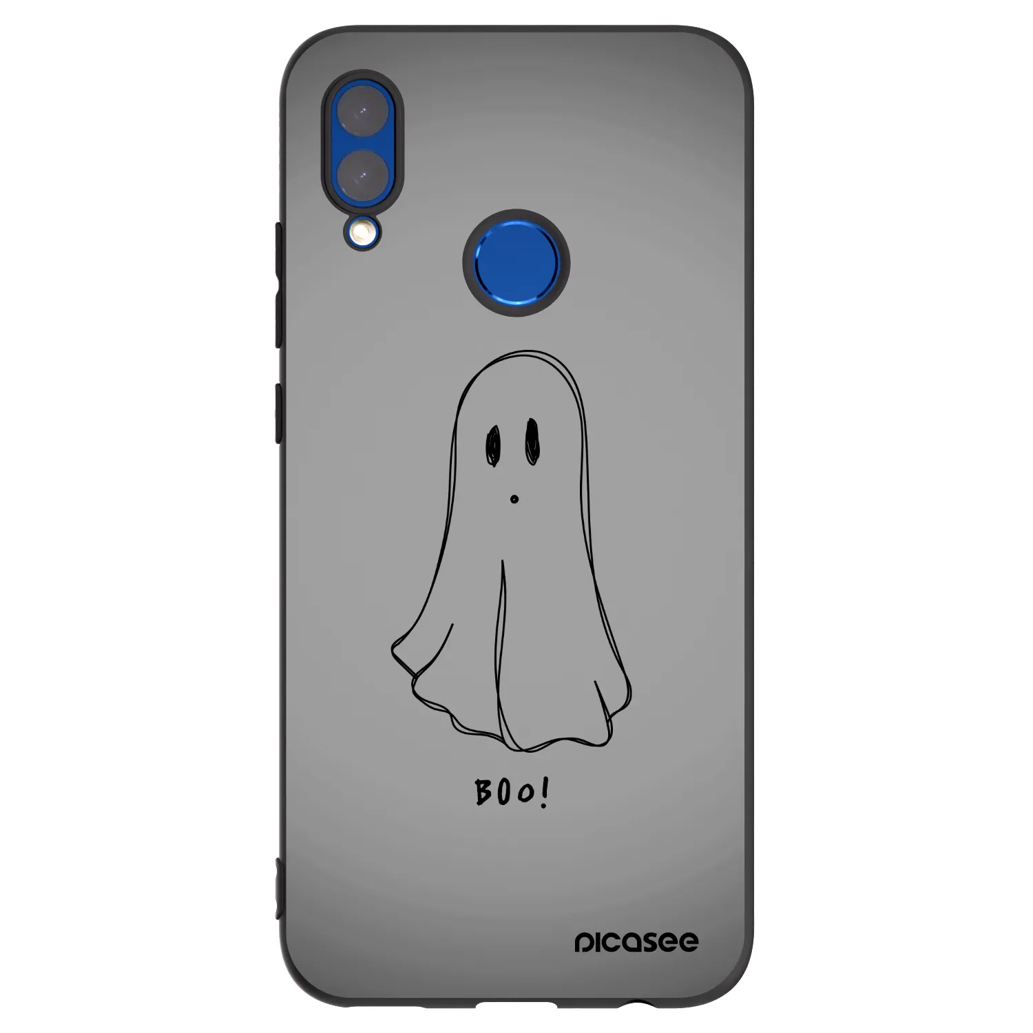 Picasee fekete szilikon tok az alábbi mobiltelefonokra Honor 10 Lite - Ghost