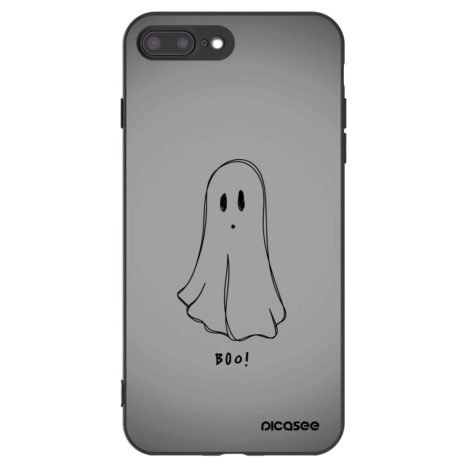 Picasee fekete szilikon tok az alábbi mobiltelefonokra Apple iPhone 8 Plus - Ghost