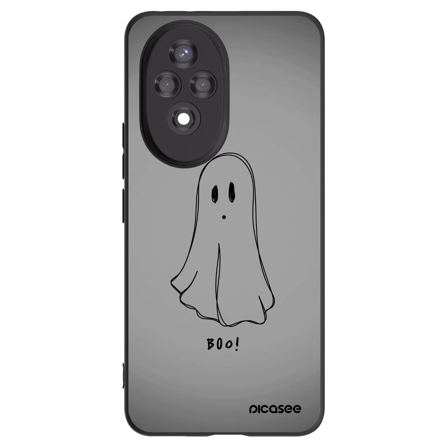 Picasee fekete szilikon tok az alábbi mobiltelefonokra Honor 200 5G - Ghost