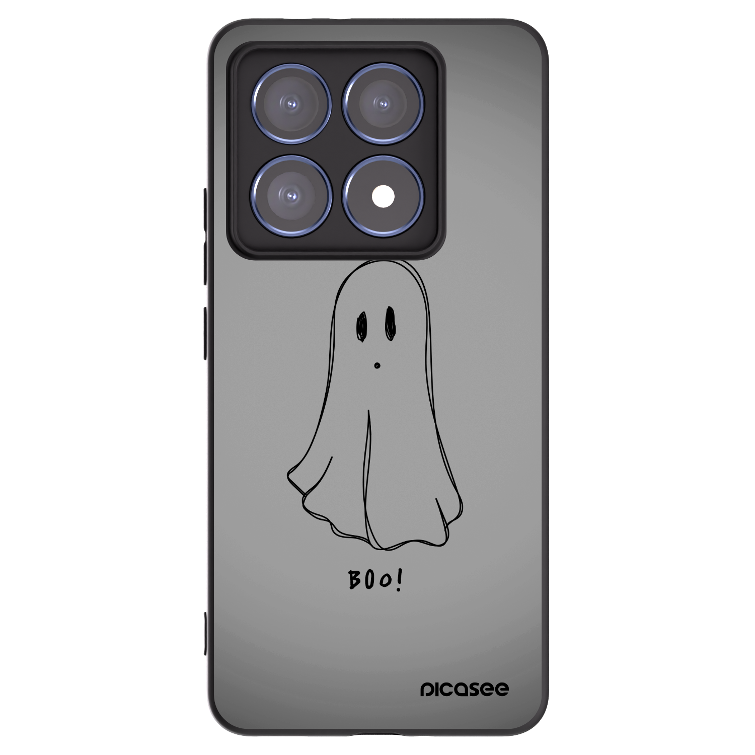 Picasee fekete szilikon tok az alábbi mobiltelefonokra Xiaomi 14T Pro - Ghost