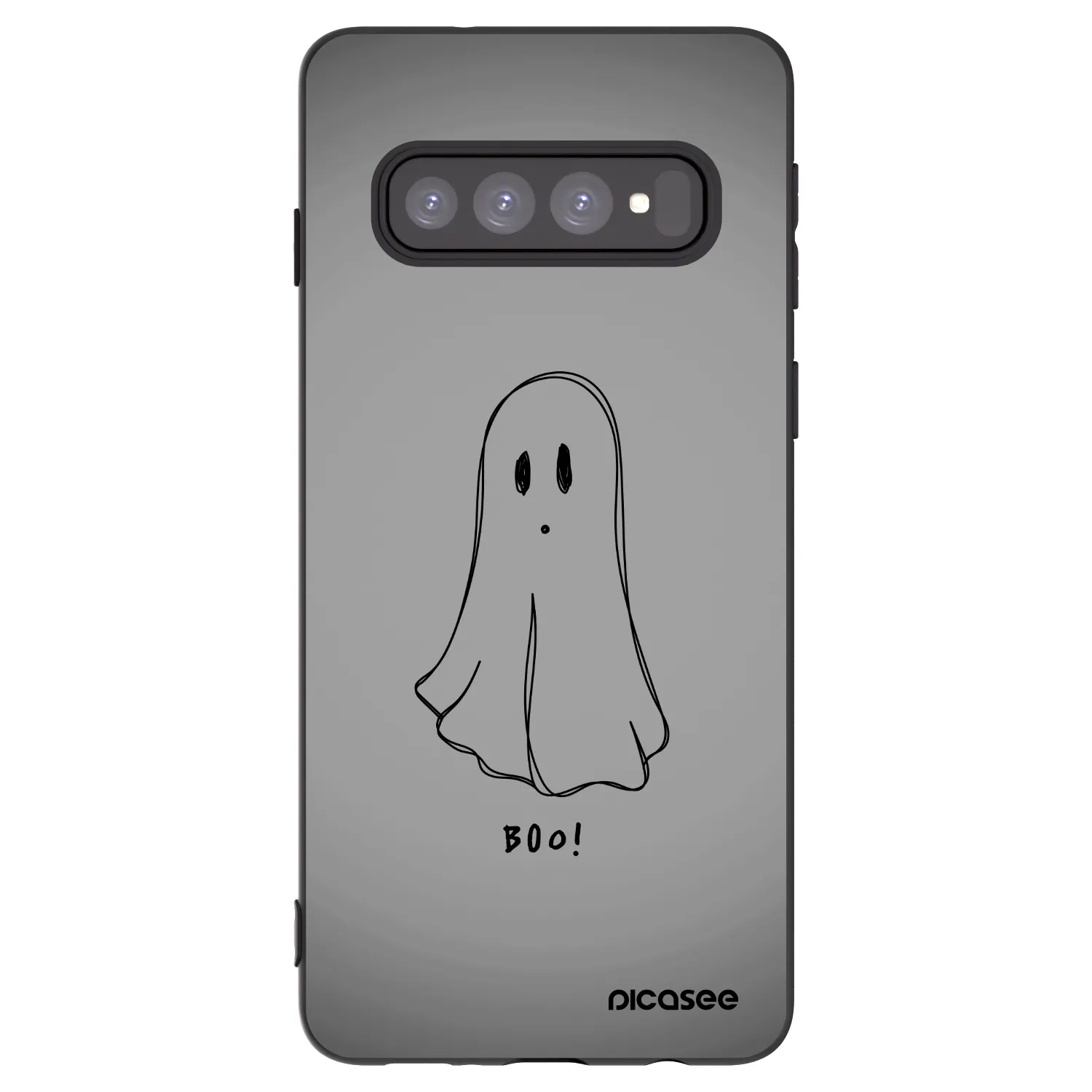 Picasee fekete szilikon tok az alábbi mobiltelefonokra Samsung Galaxy S10 G973 - Ghost