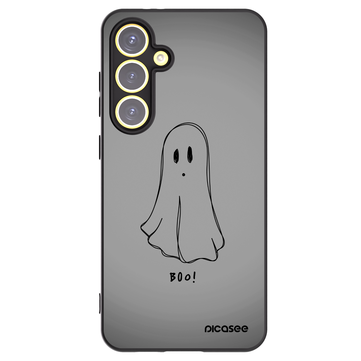 Picasee fekete szilikon tok az alábbi mobiltelefonokra Samsung Galaxy S24 FE S721B - Ghost