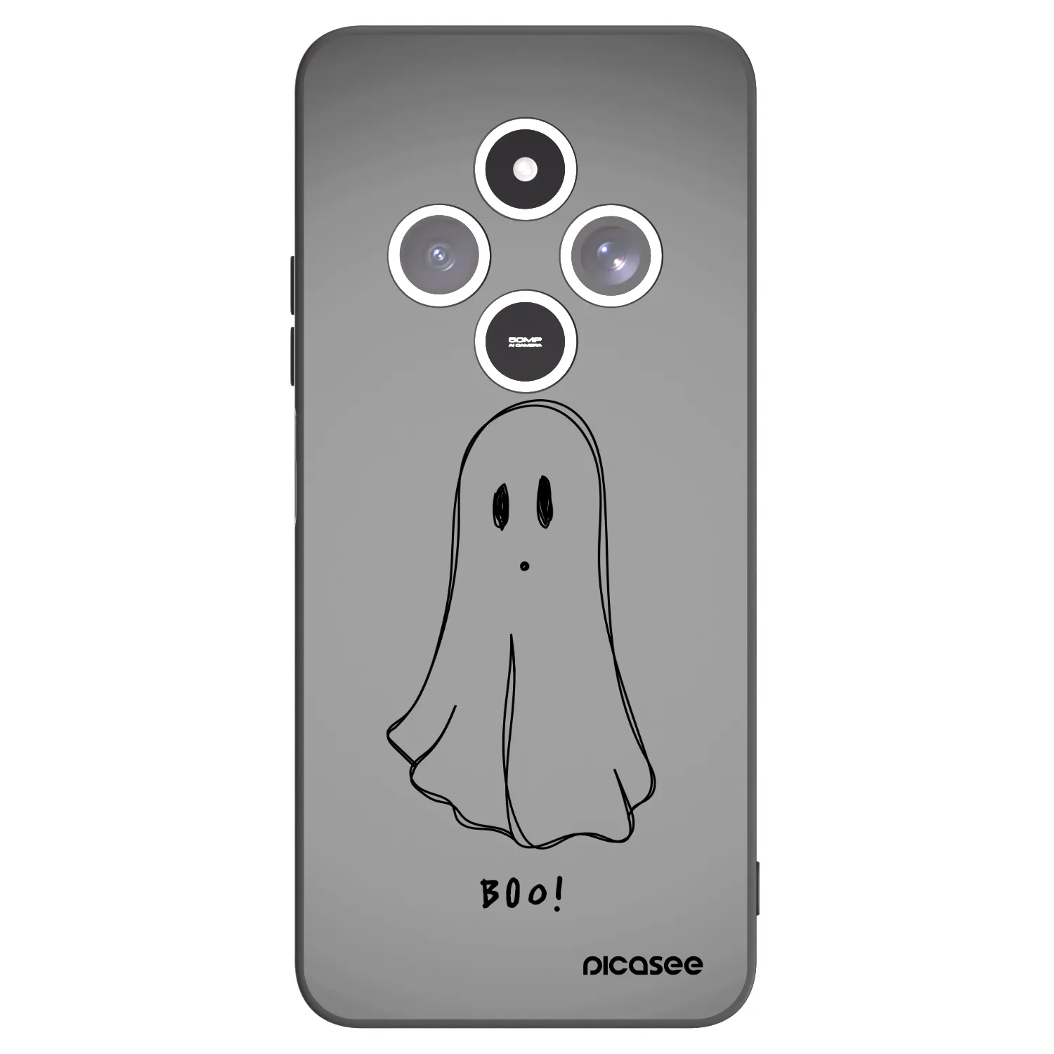 Picasee fekete szilikon tok az alábbi mobiltelefonokra Xiaomi Redmi 14C - Ghost