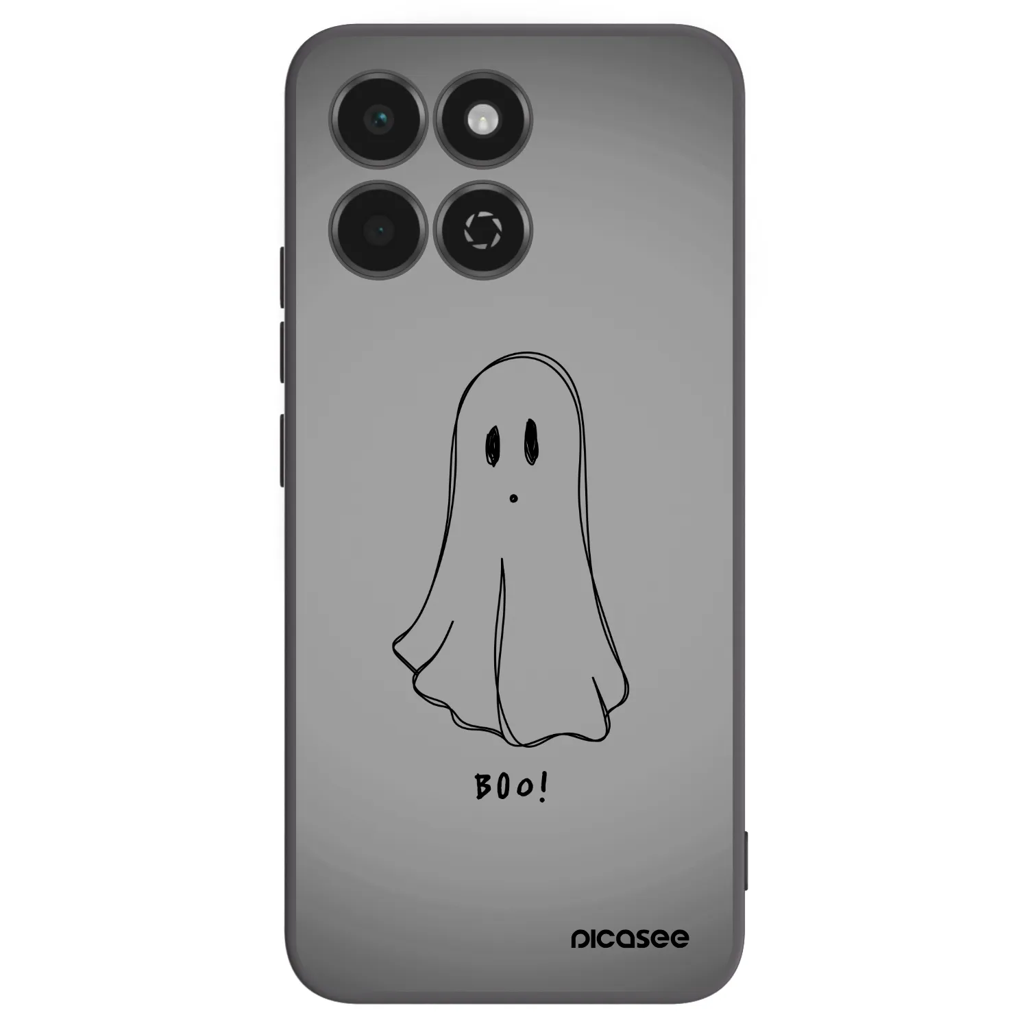 Picasee fekete szilikon tok az alábbi mobiltelefonokra Honor 200 Smart 5G - Ghost